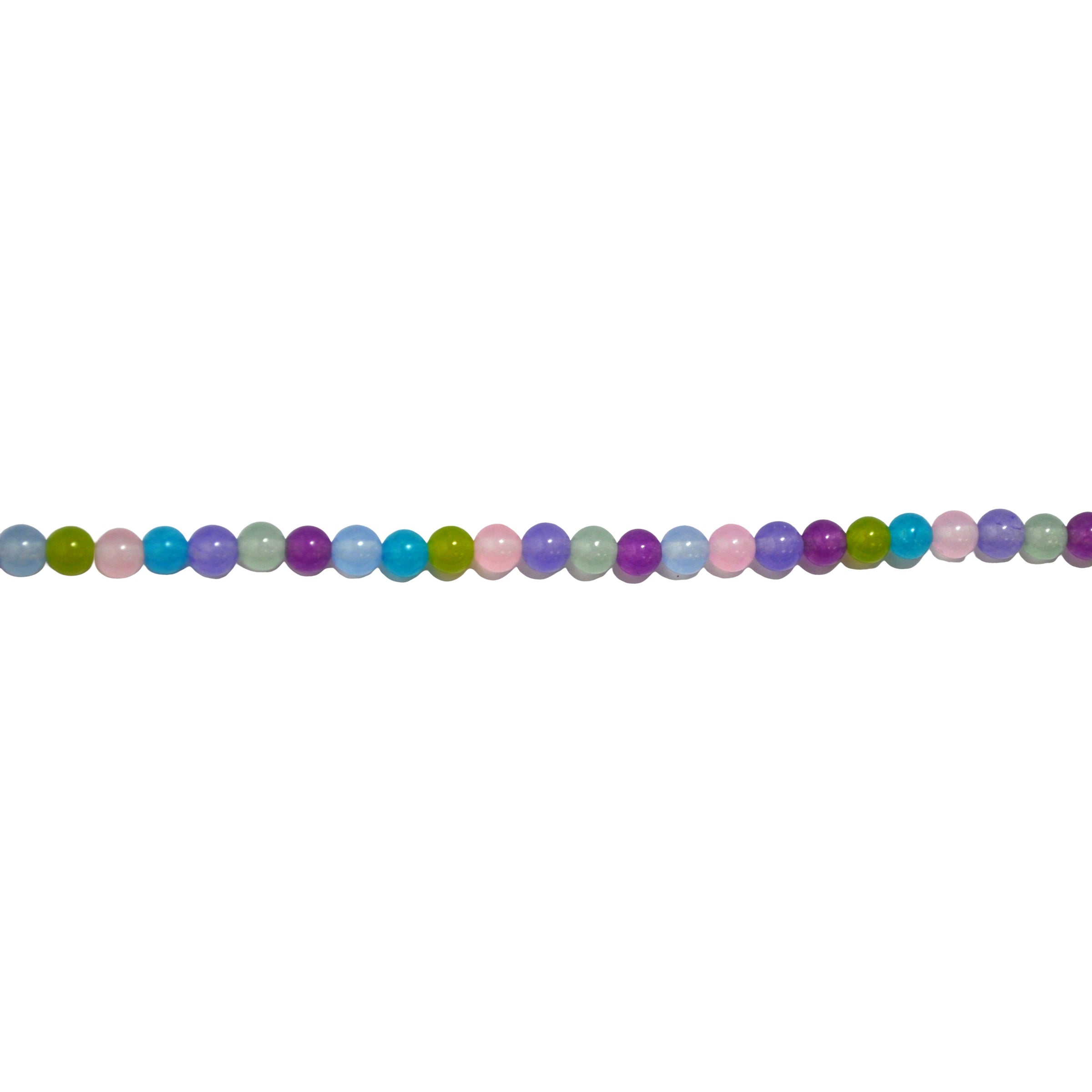 Multi Pastel Jade 6mm - Round