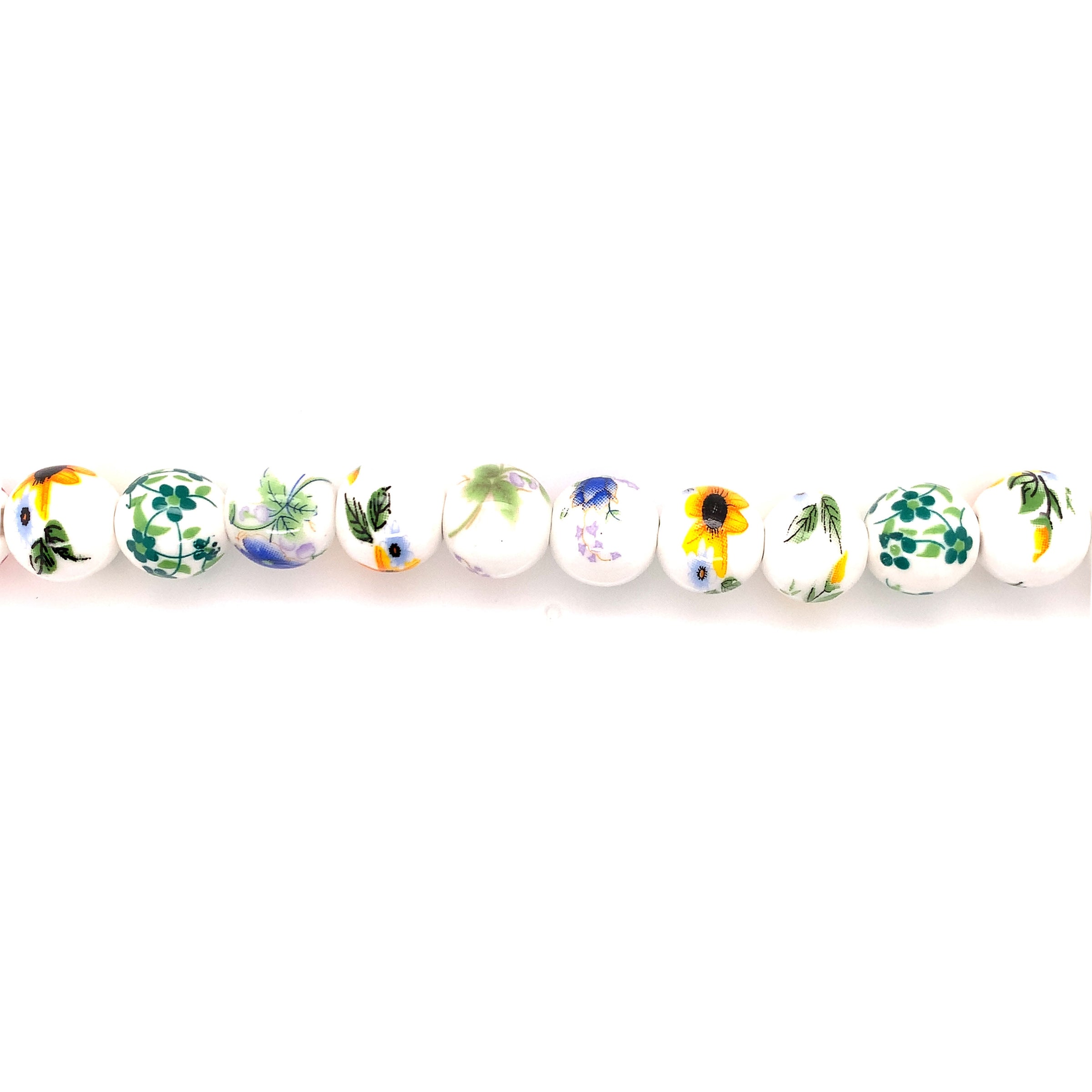 Multicolor Ceramic Beads 12mm