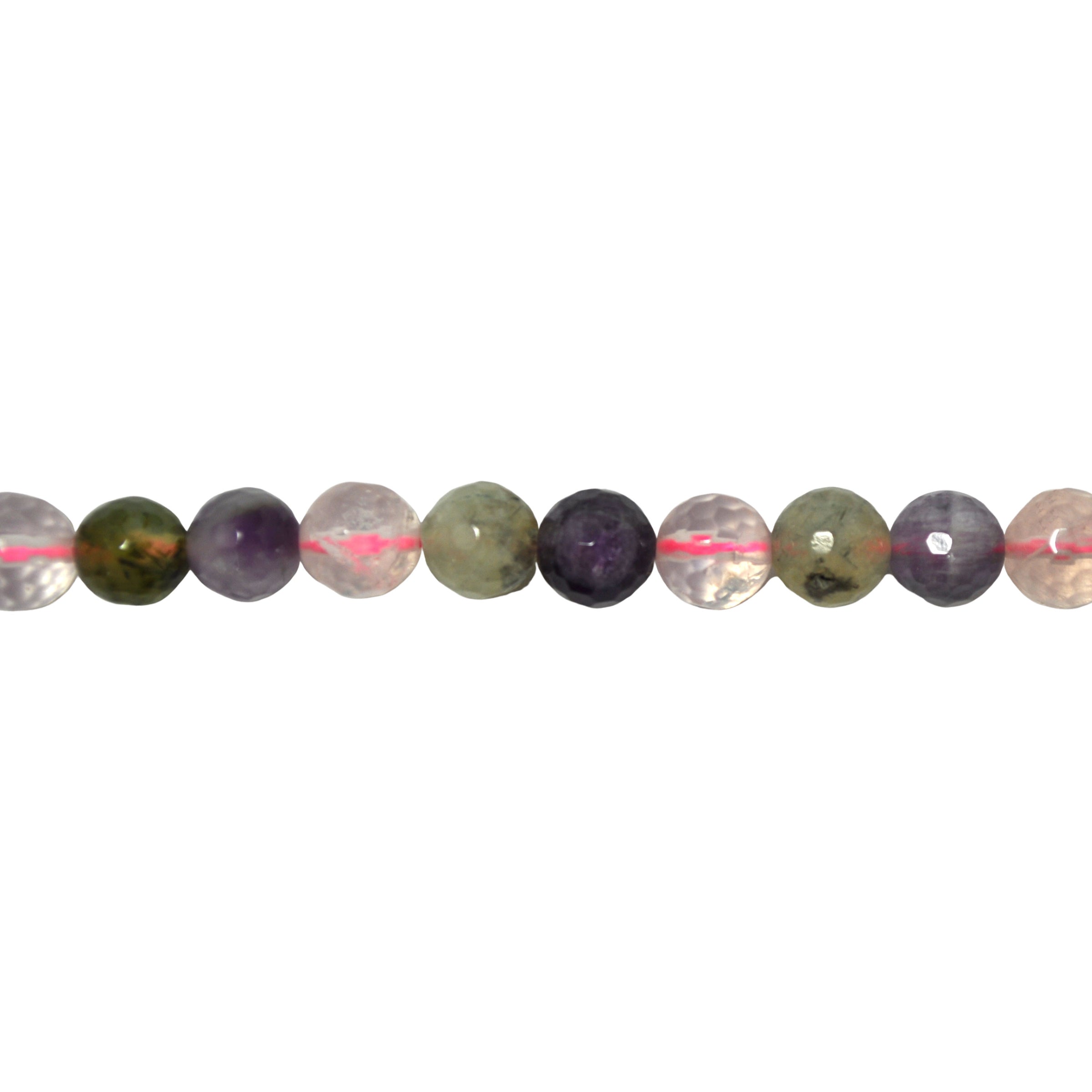 Multicolor Faceted Quartz Beads 14mm