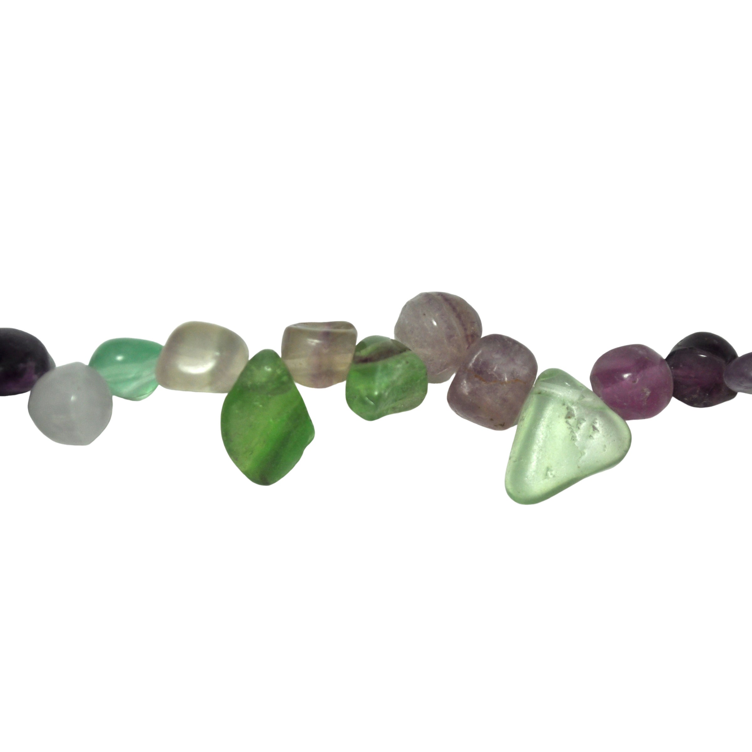 Multicolor Fluorite Drop Chips