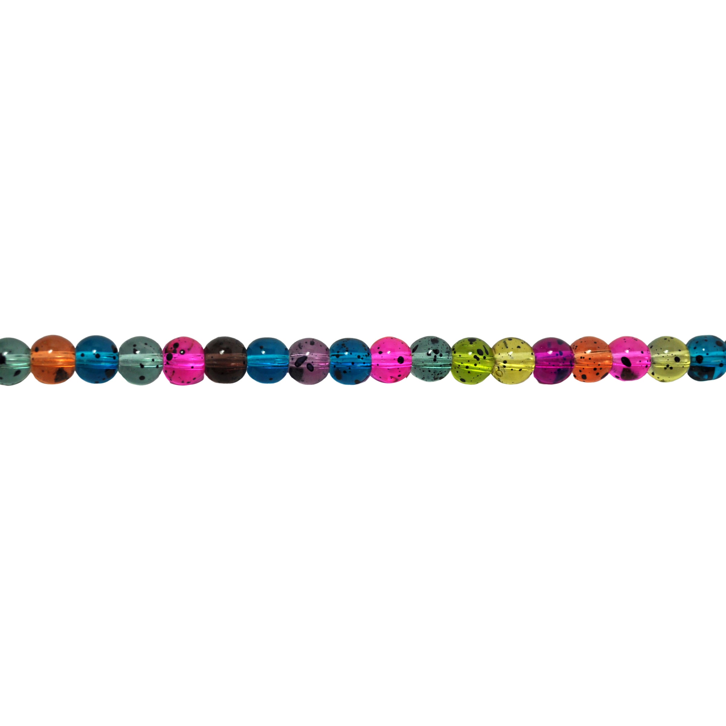 Multicolor Glass Beads 6mm - Round