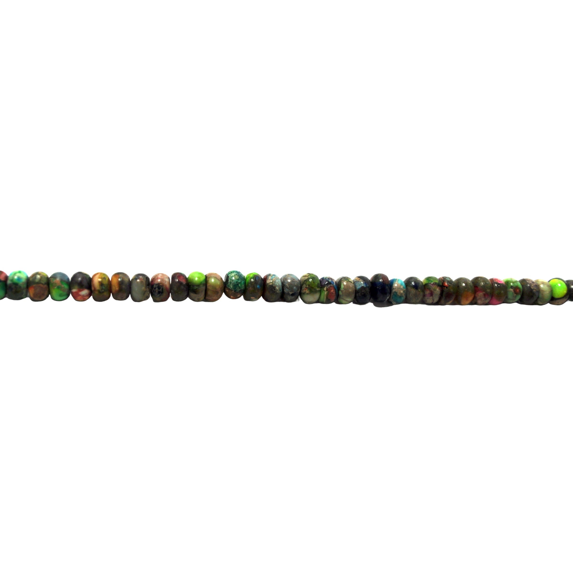 Multicolor Impression Jasper - Rondelle 6mm