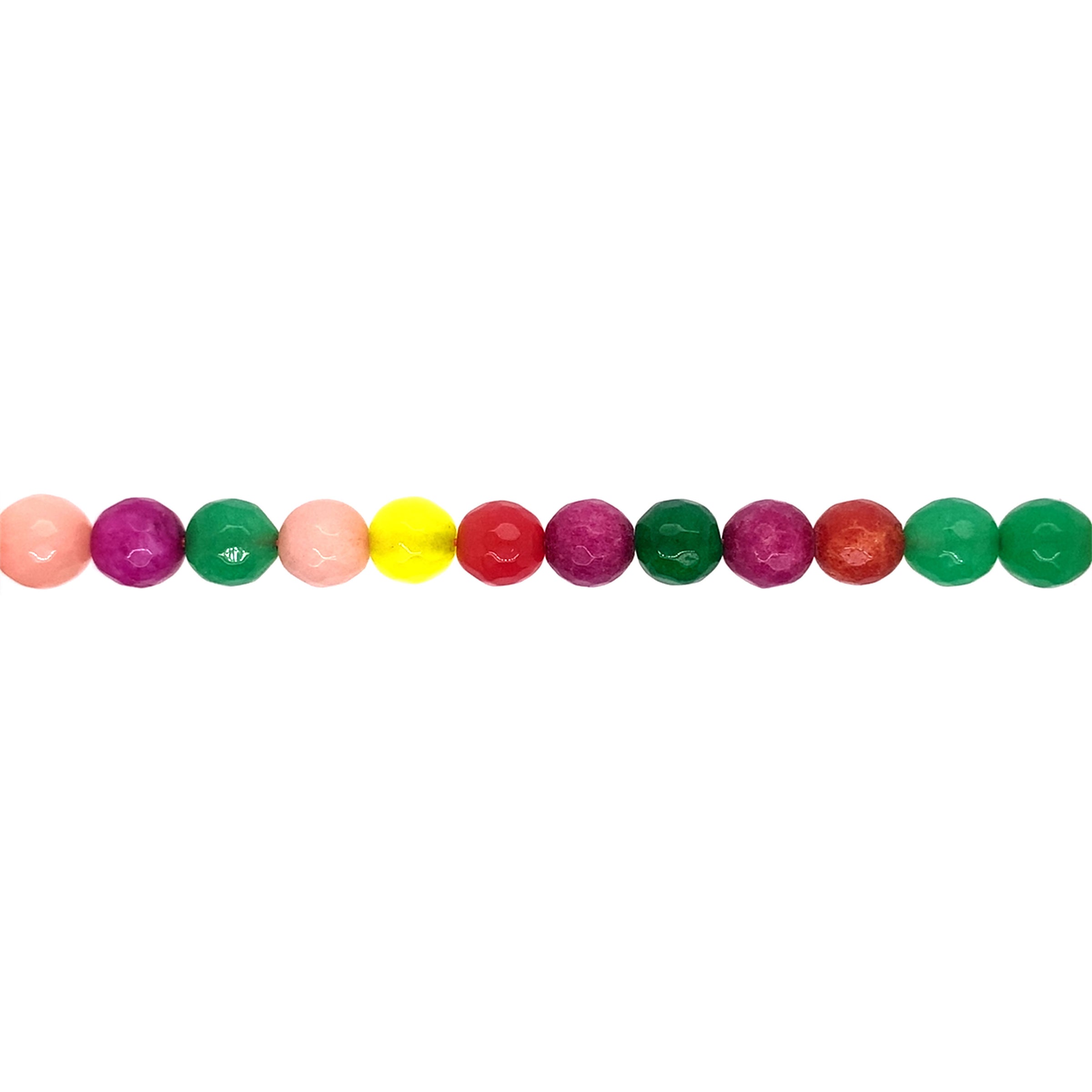 Multicolor Jade - Faceted 8mm