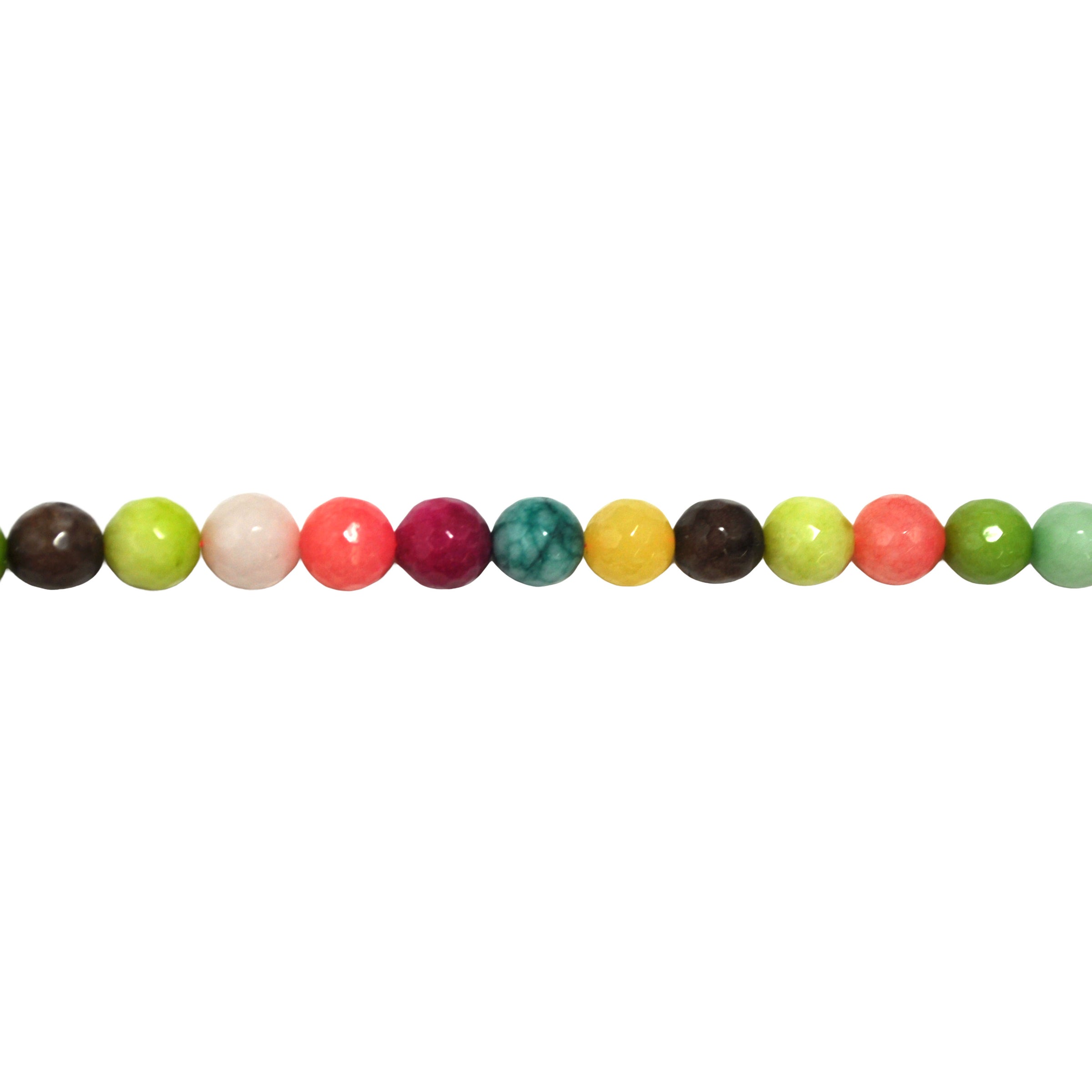 Multicolor Jade 10mm - Faceted