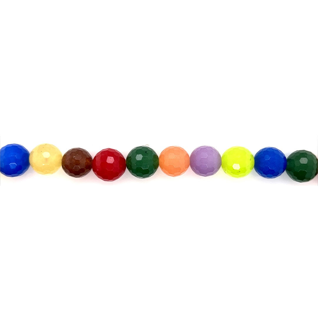 Multicolor Jade 12mm - Faceted