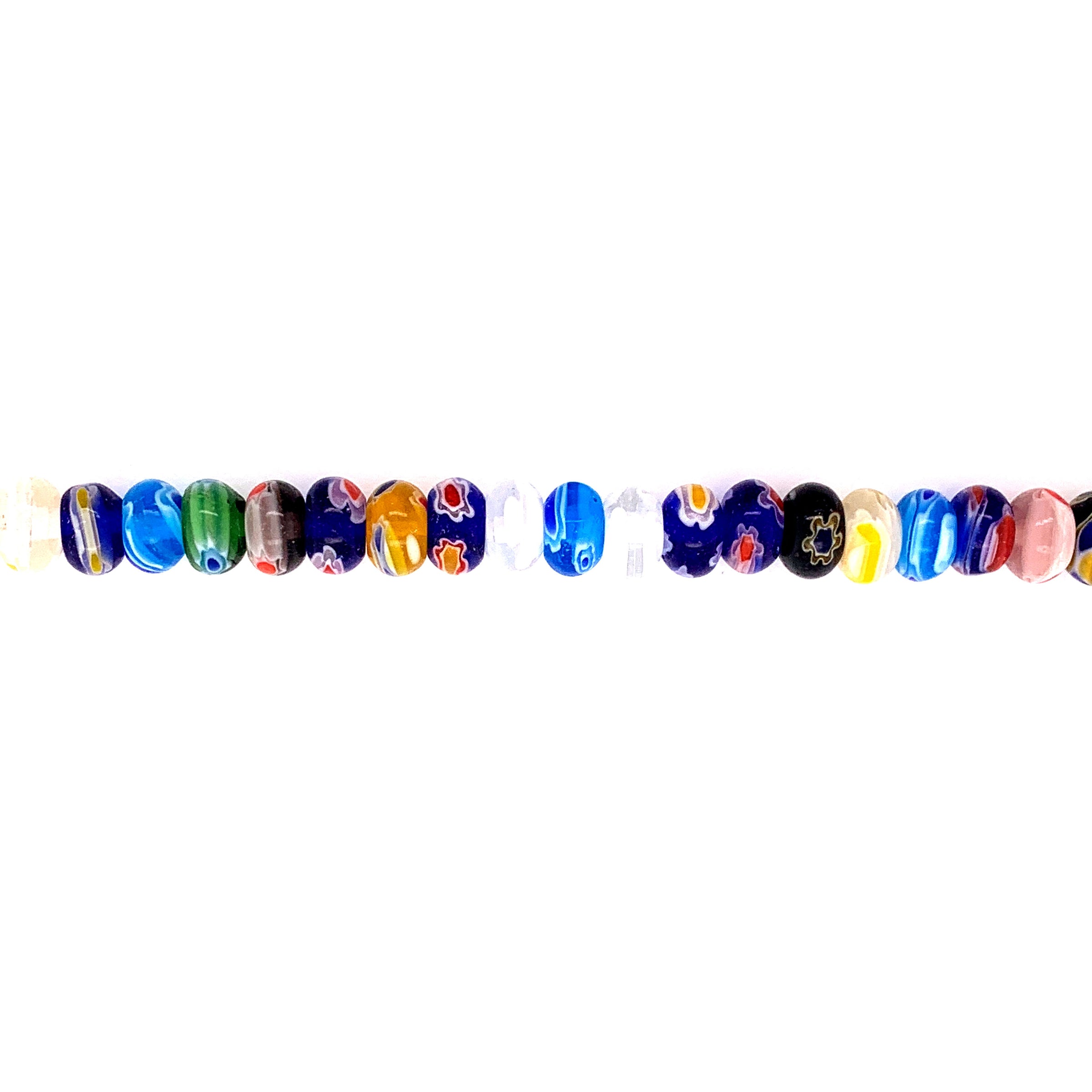 Multicolor Millefiori Rondelle Beads 8mm