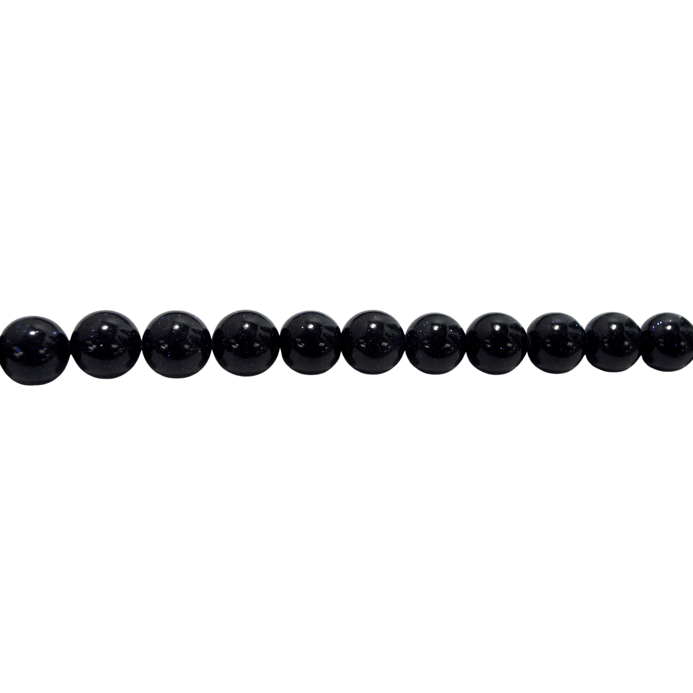 Navy Sandstone Beads 12mm
