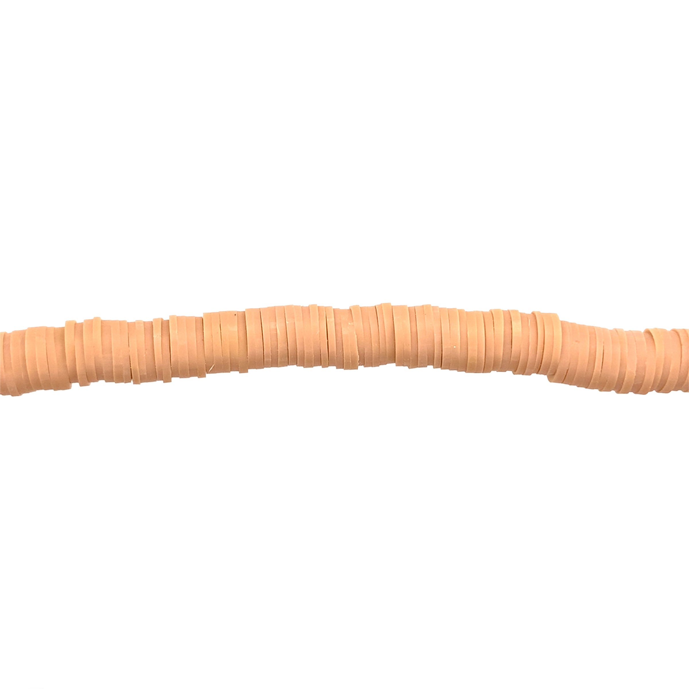 Nude Polymer Clay Heishi Beads 8mm