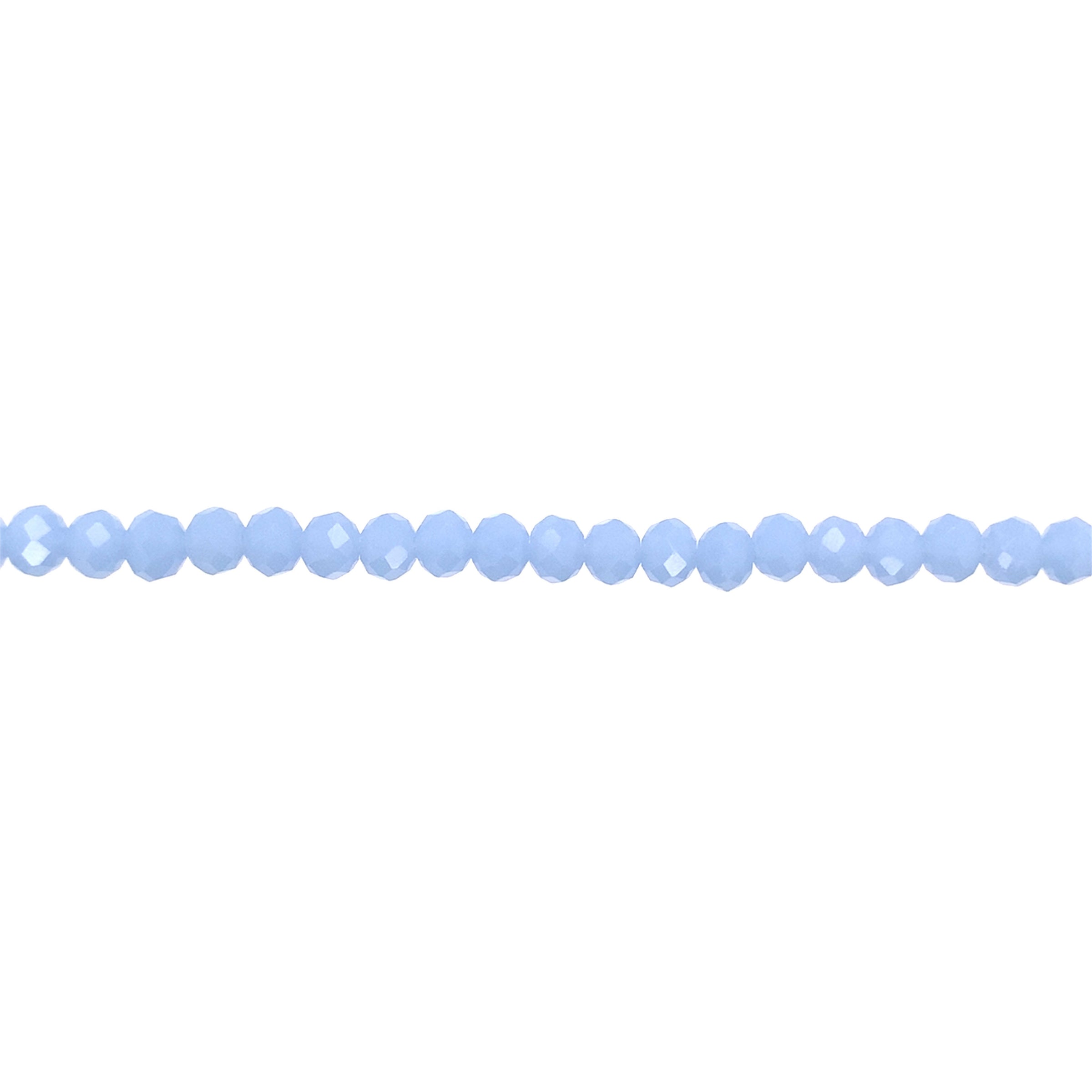 Opaque Baby Blue Crystal 6mm - Rondelle