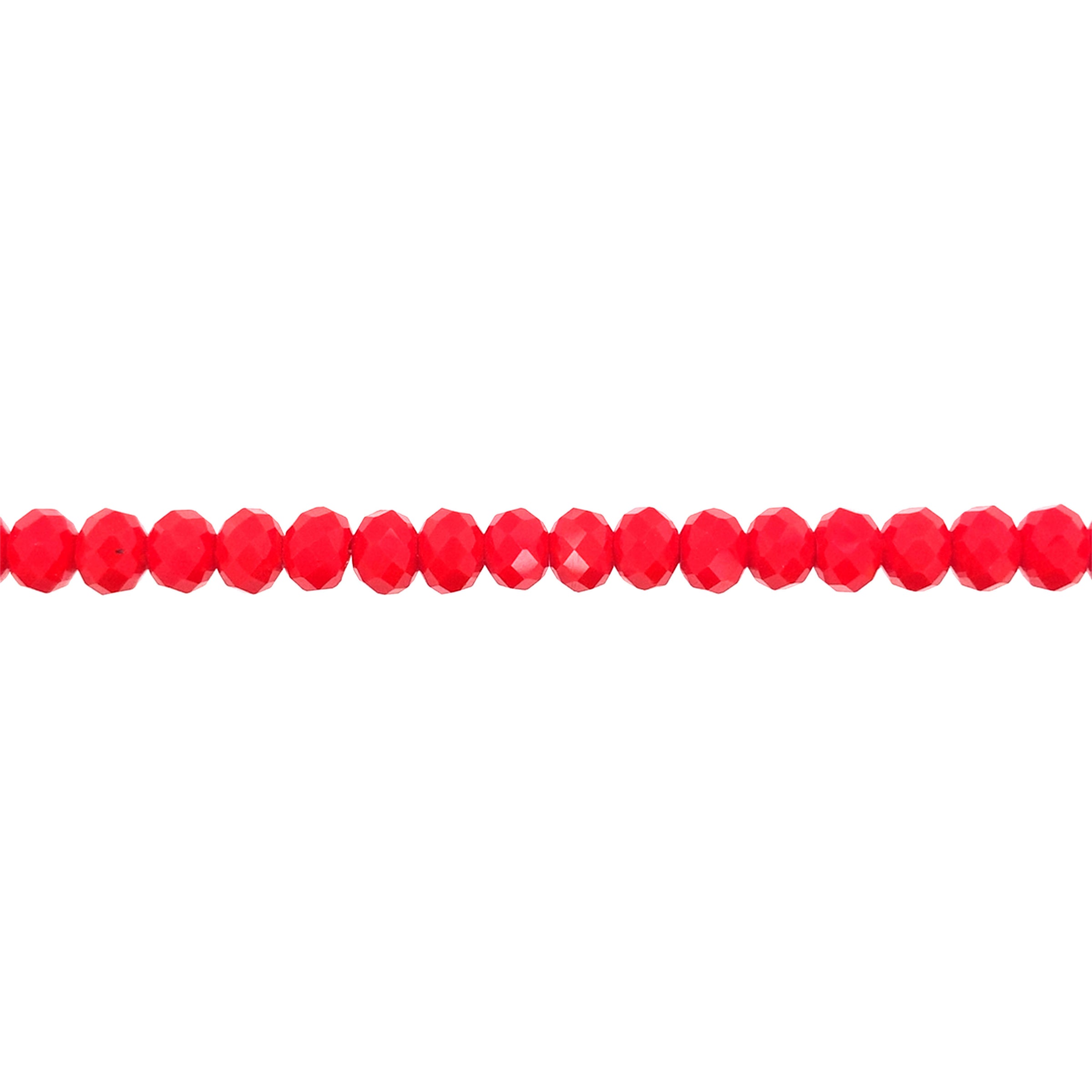 Opaque Red Crystal 6mm - Rondelle