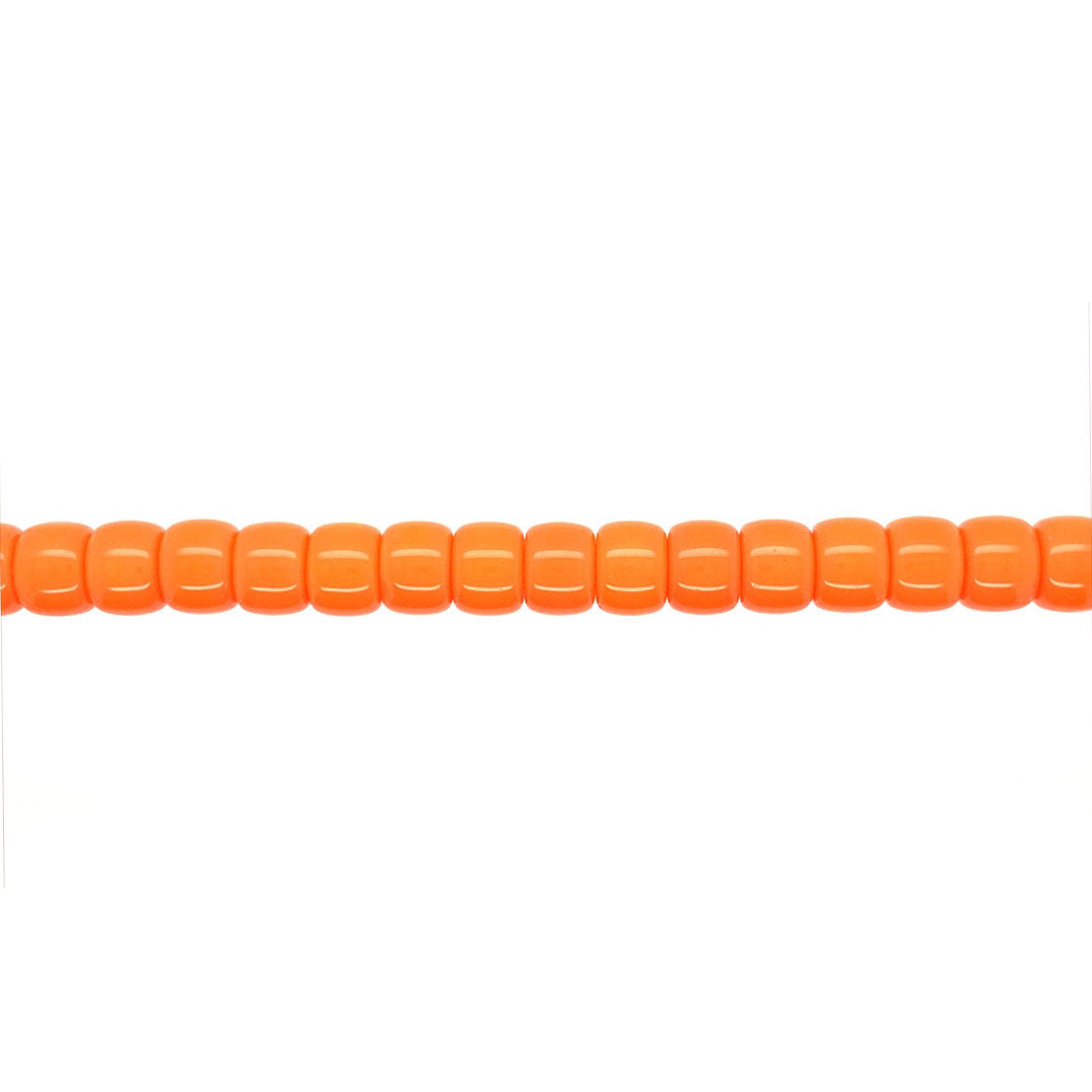Orange Glass Rondelle Beads 8mm