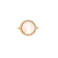 Our Lady of Guadalupe Connector 15mm - Gold Plated