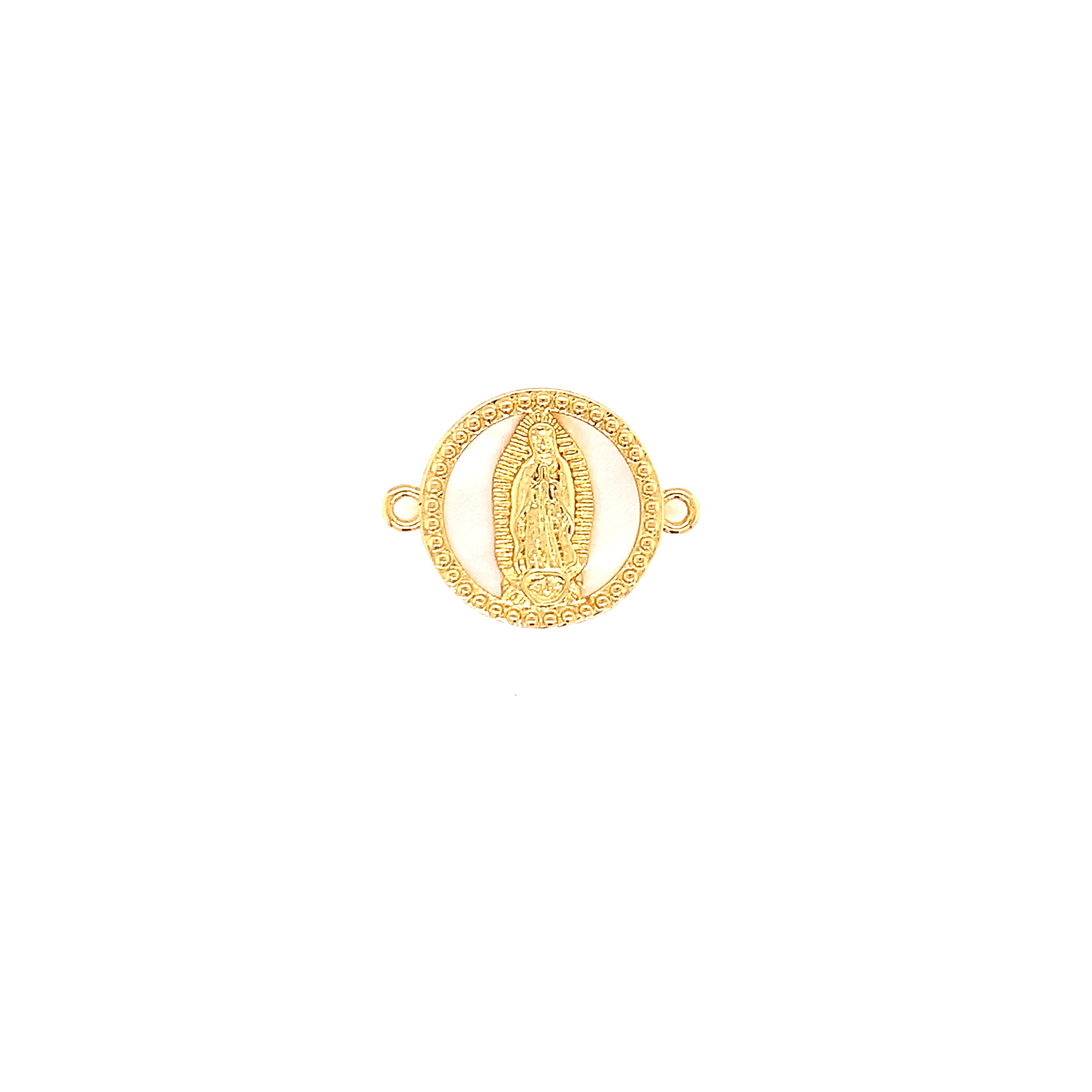 Our Lady of Guadalupe Connector 20mm - Gold Plated