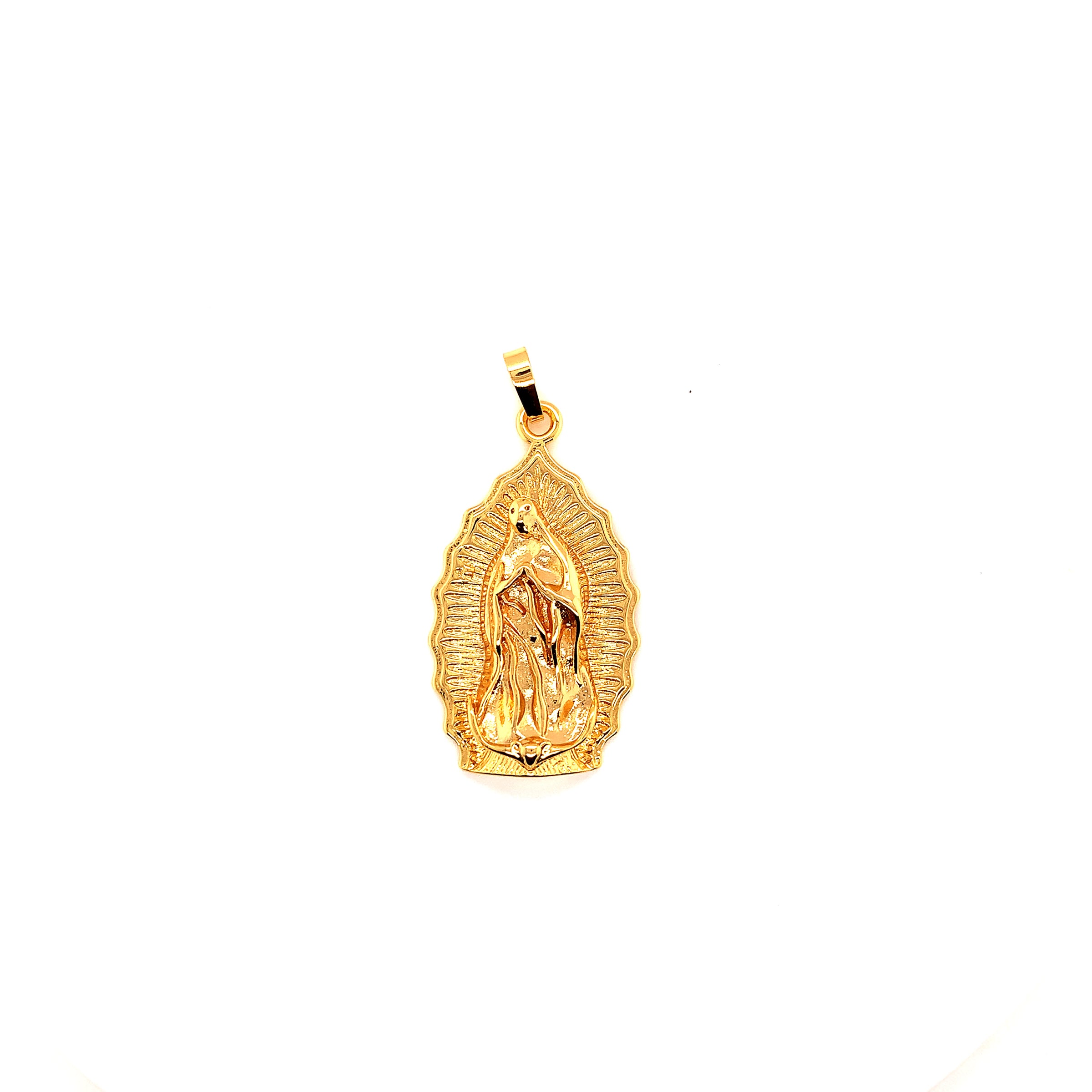 Our Lady of Guadalupe Pendant 24mm - Gold Filled