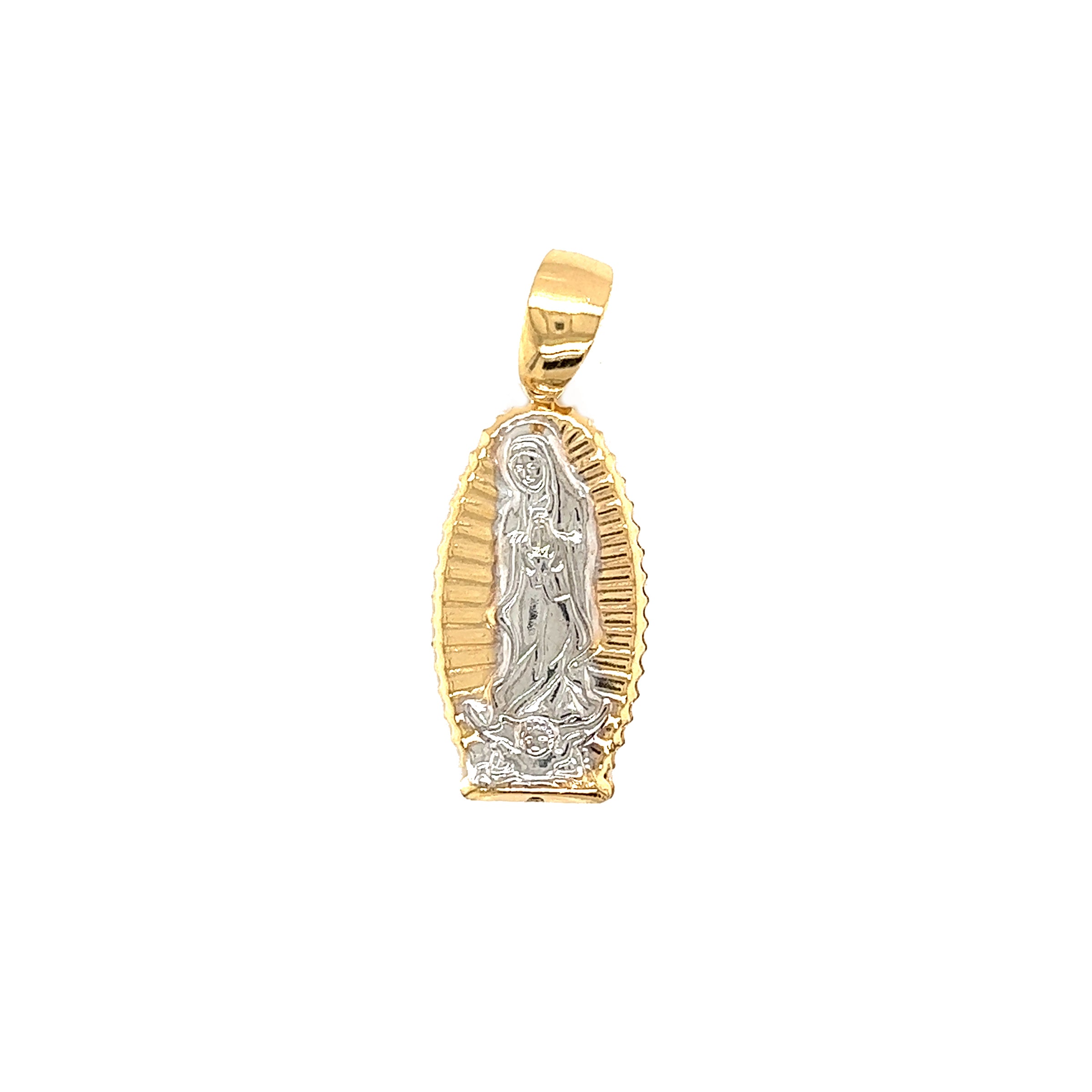 Our Lady of Guadalupe Pendant 29mm - Gold Filled