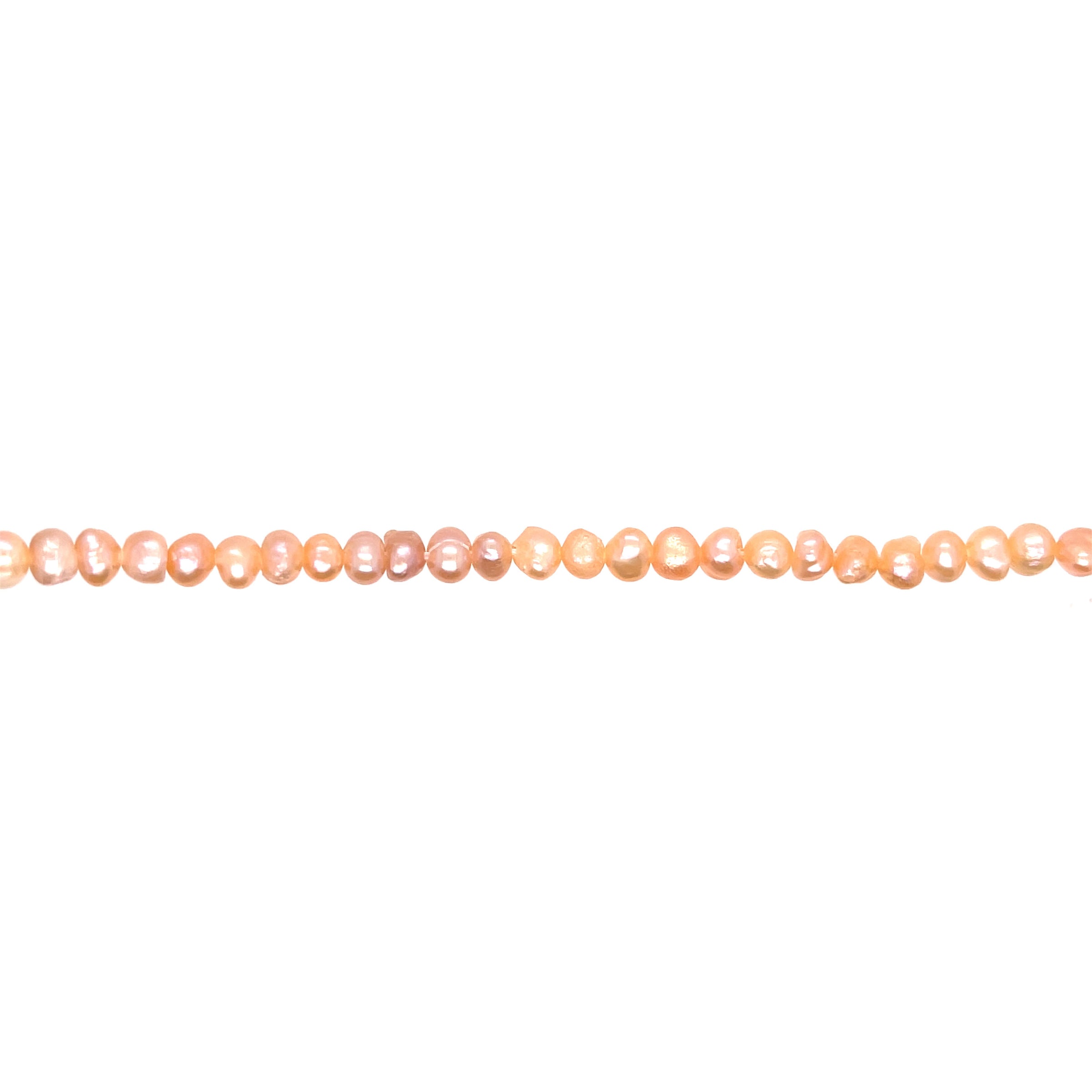 Peach Baroque Freshwater Pearls 4mm