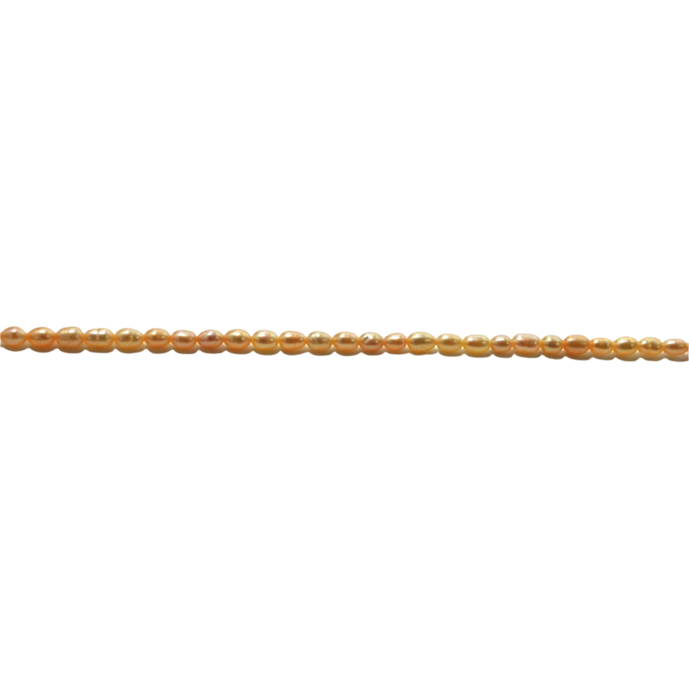Peach Rice Freshwater Pearls 4mm