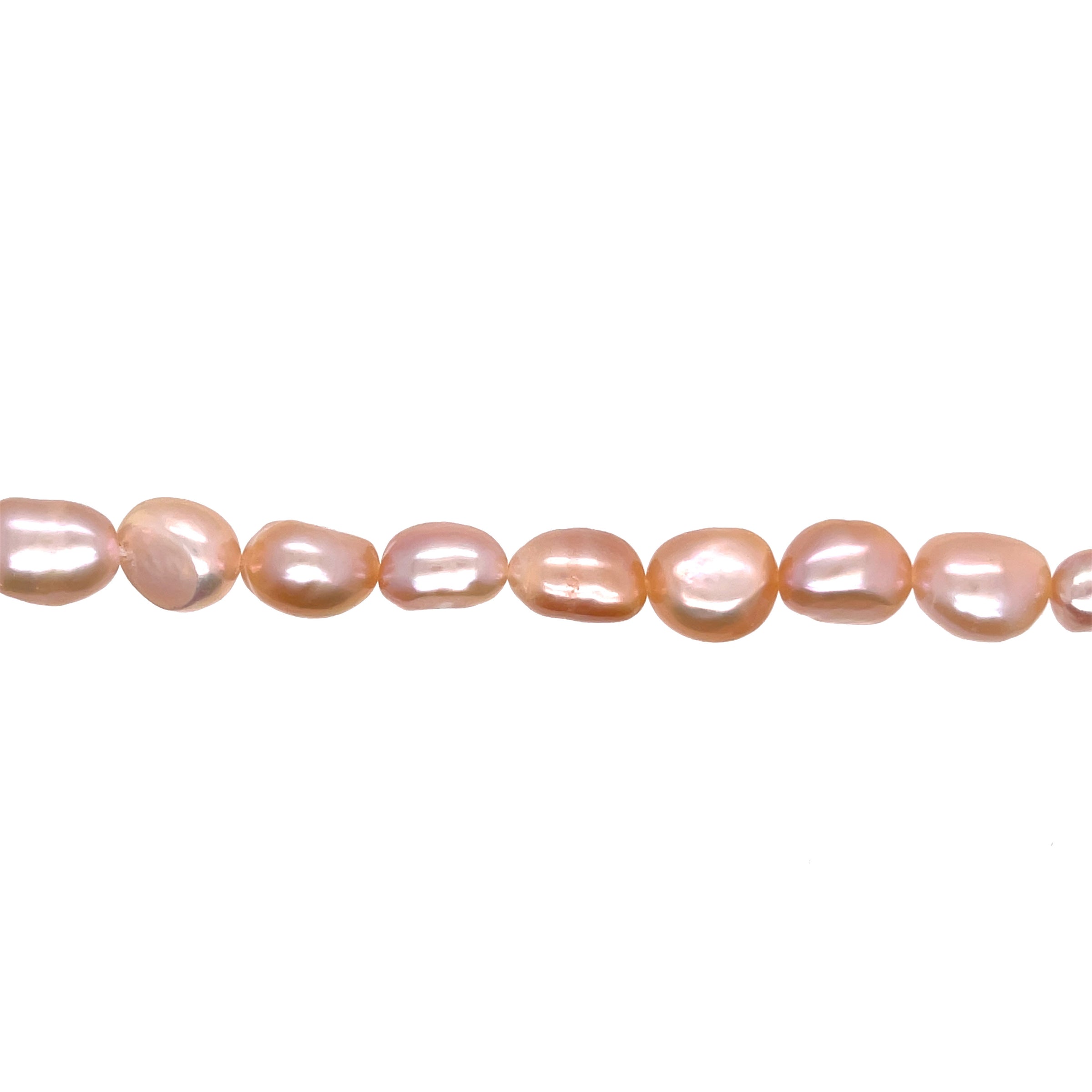 Peach Rice Freshwater Pearls 9mm