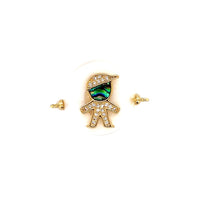 Pearl Connector 27mm - Gold Plated