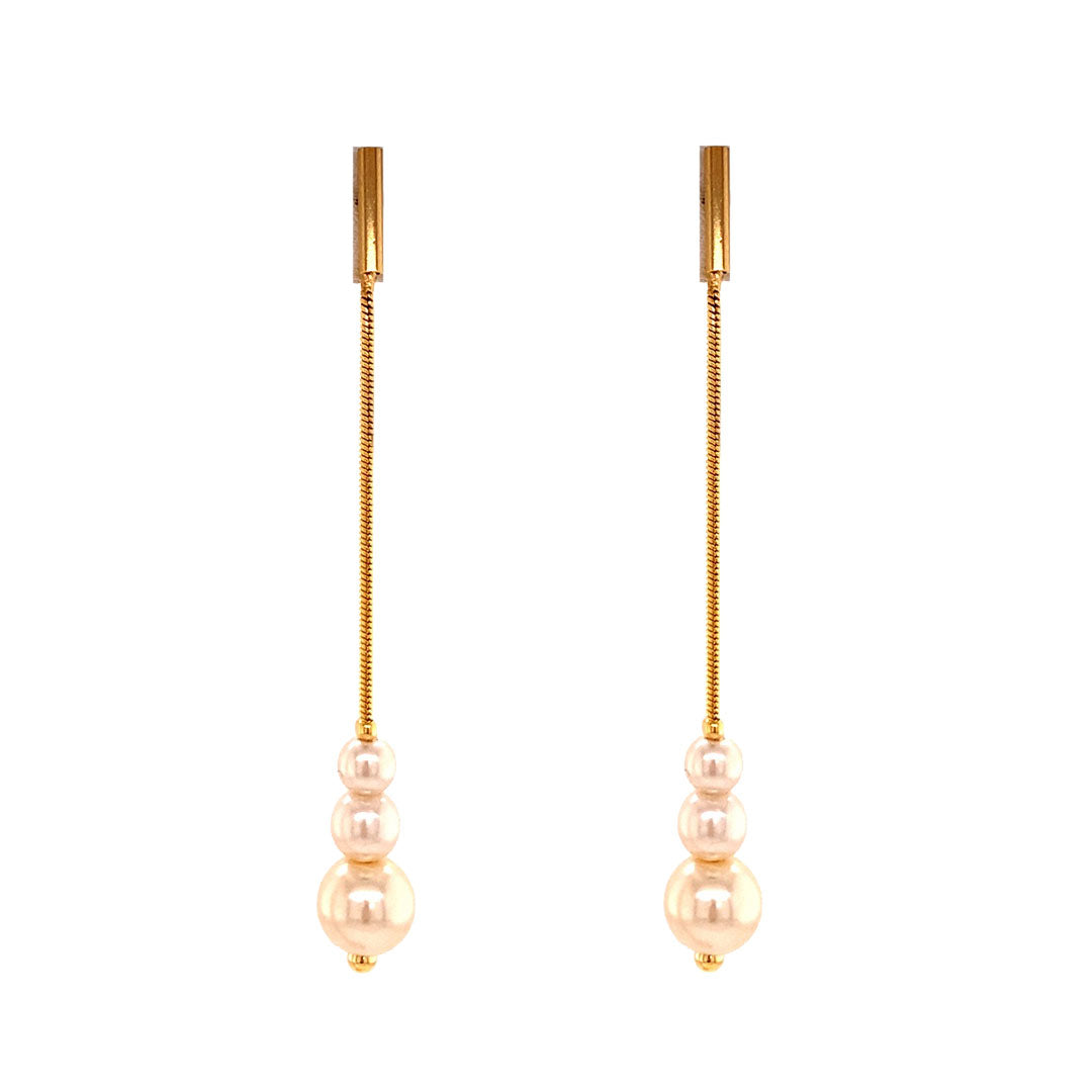 Pearl Drop Earrings - Gold Filled