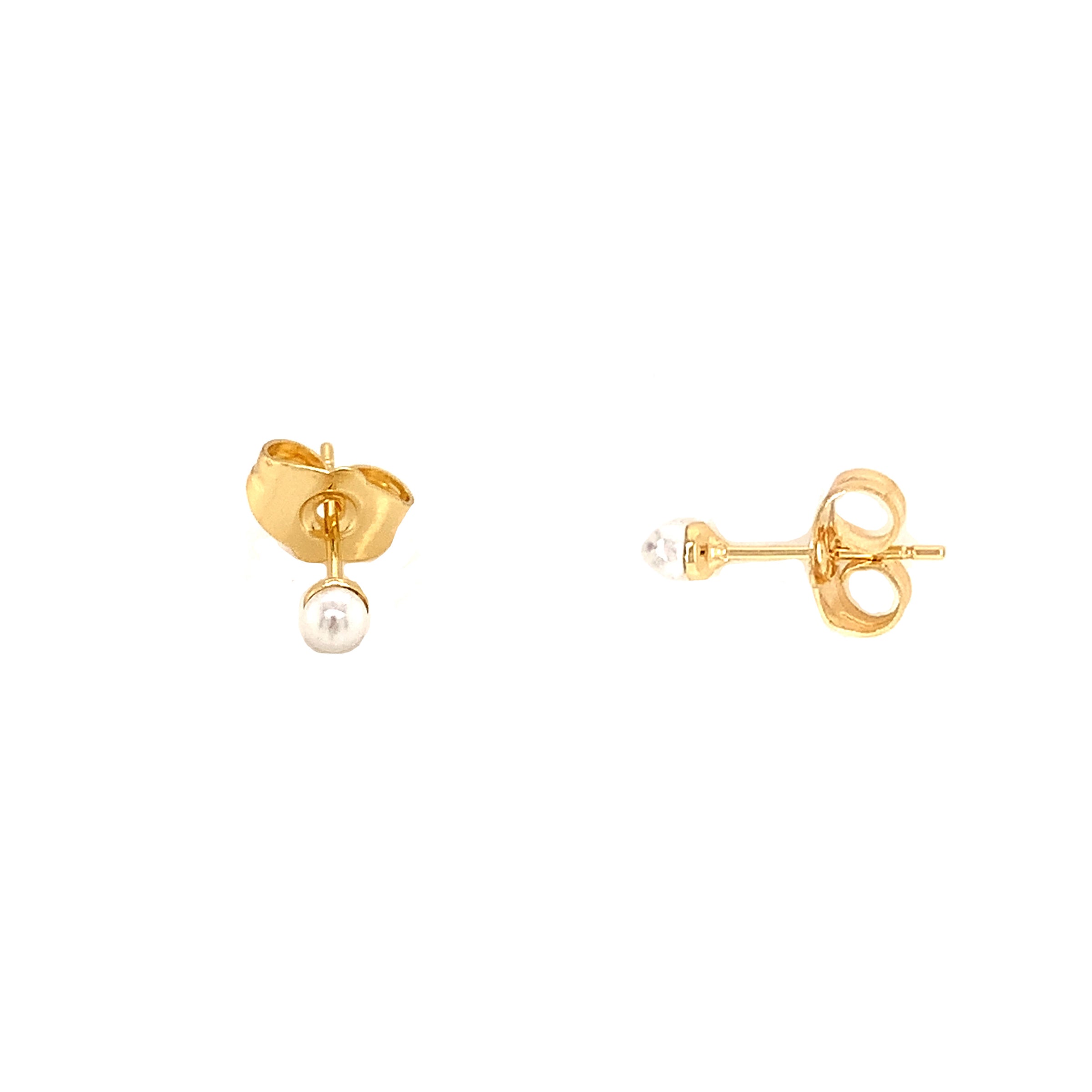 Pearl Studs 3mm - Gold Filled