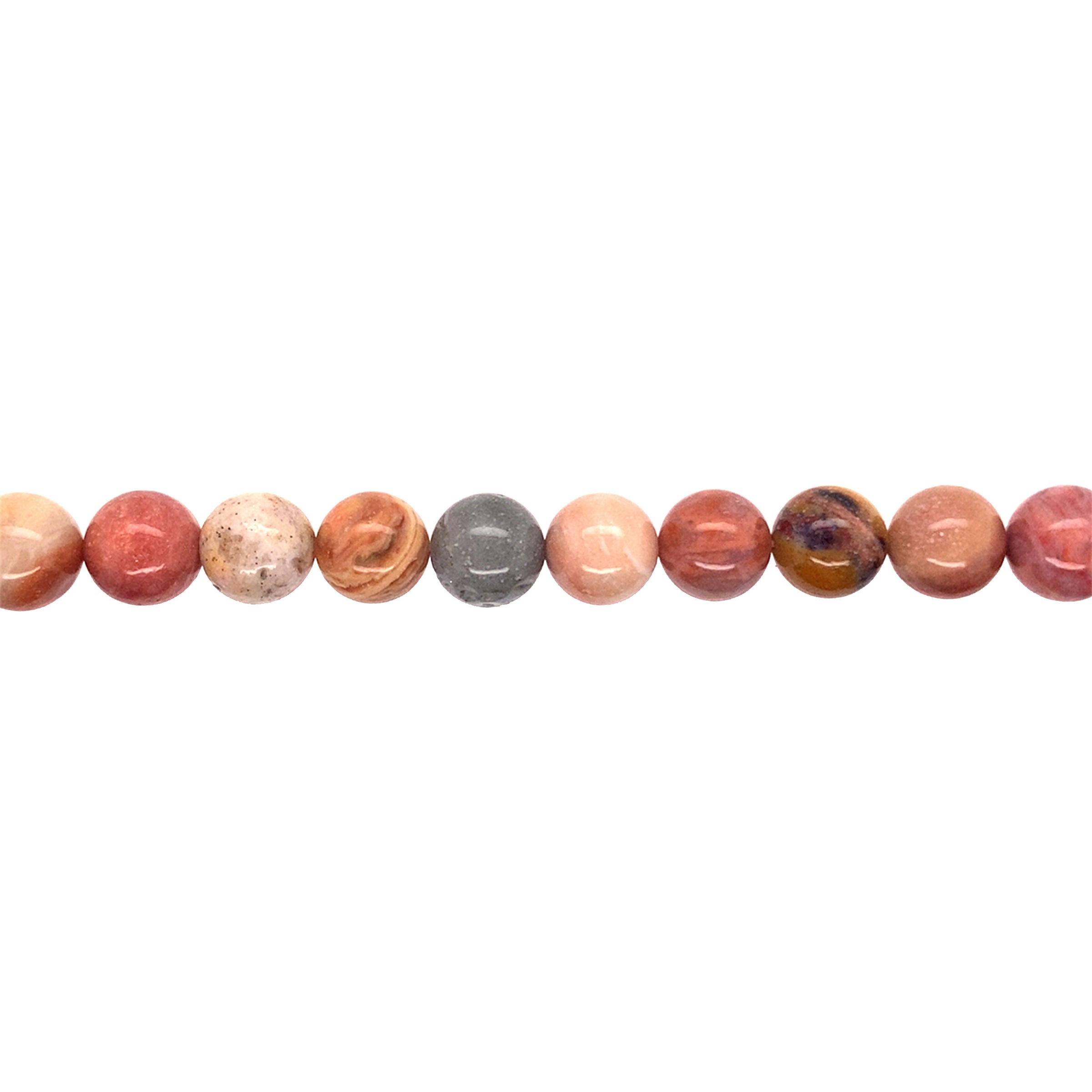 Petrified Wood Beads 10mm