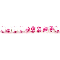 Pink Ceramic Beads 12mm