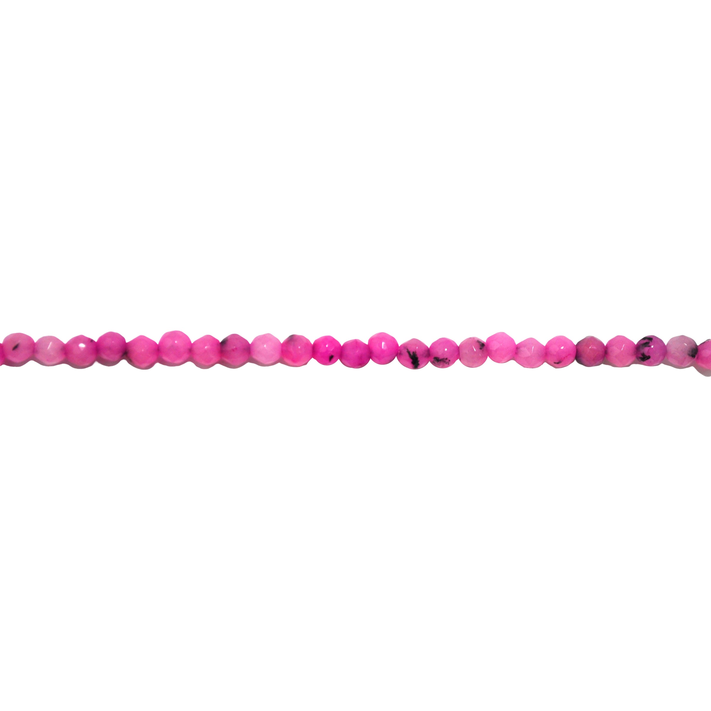 Pink Marble Agate 6mm - Faceted