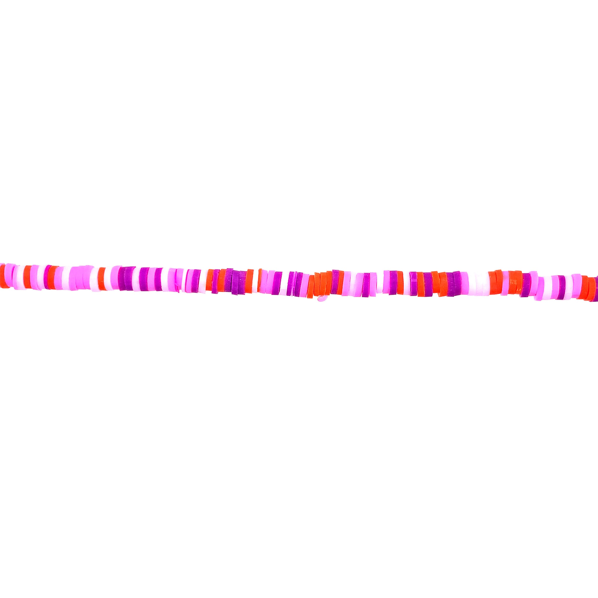 Pink Melody Heishi Disc Beads 1mm