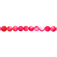 Pink & Orange Mashan Jade Beads