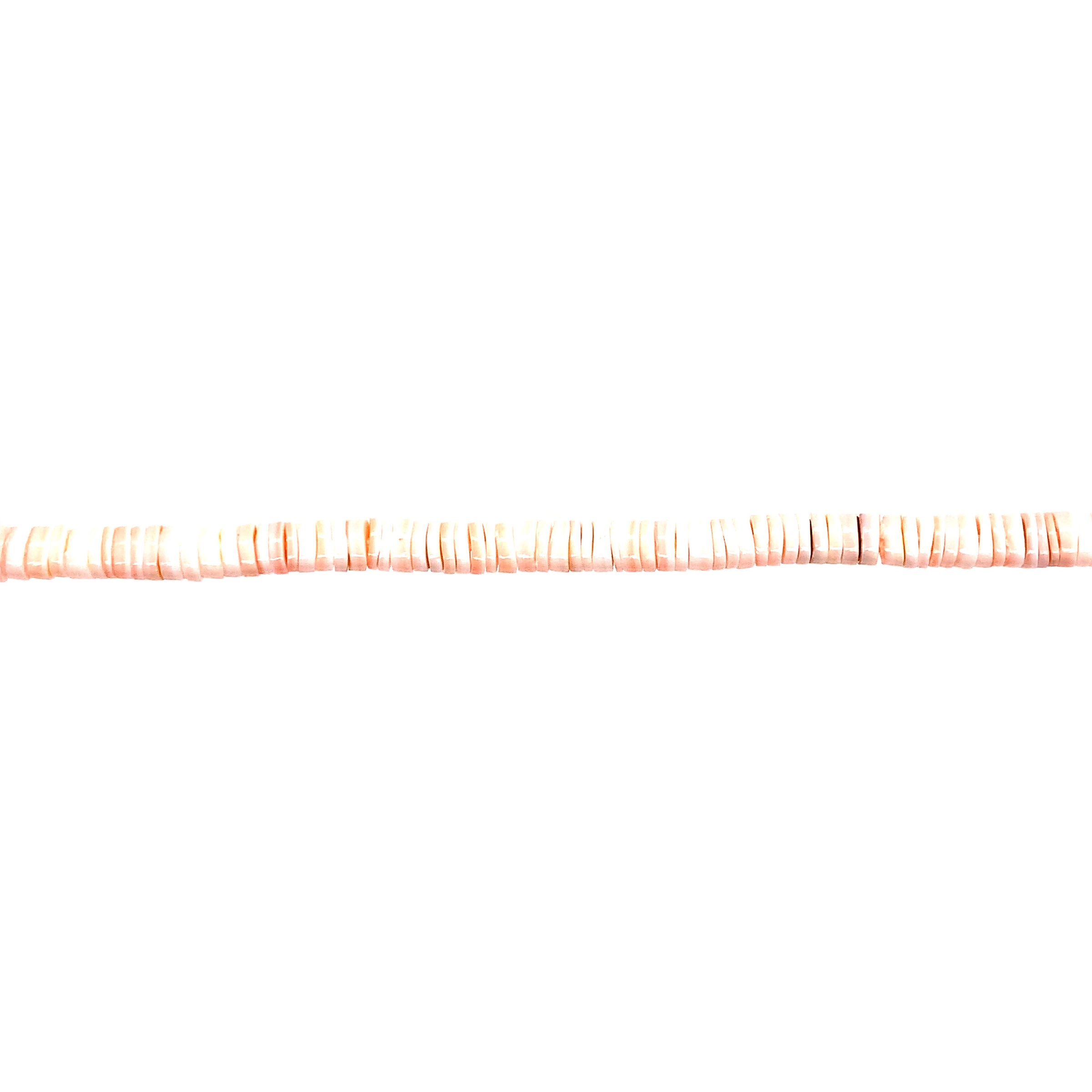 Pink Shell Heishi Disc Beads 4mm