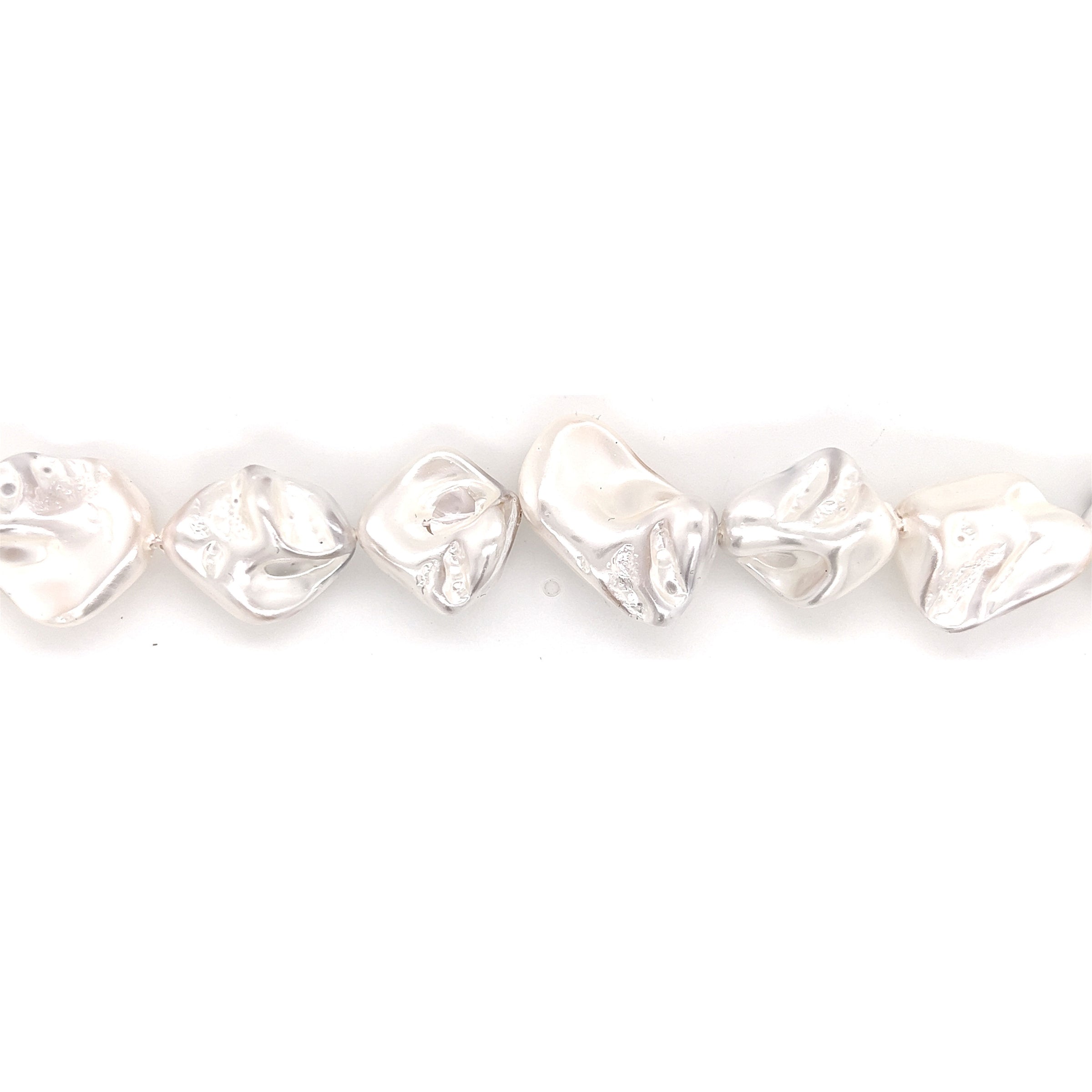 Plated Shell Pearl Beads