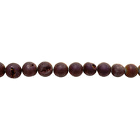 Plum Druzy Agate Beads 12mm