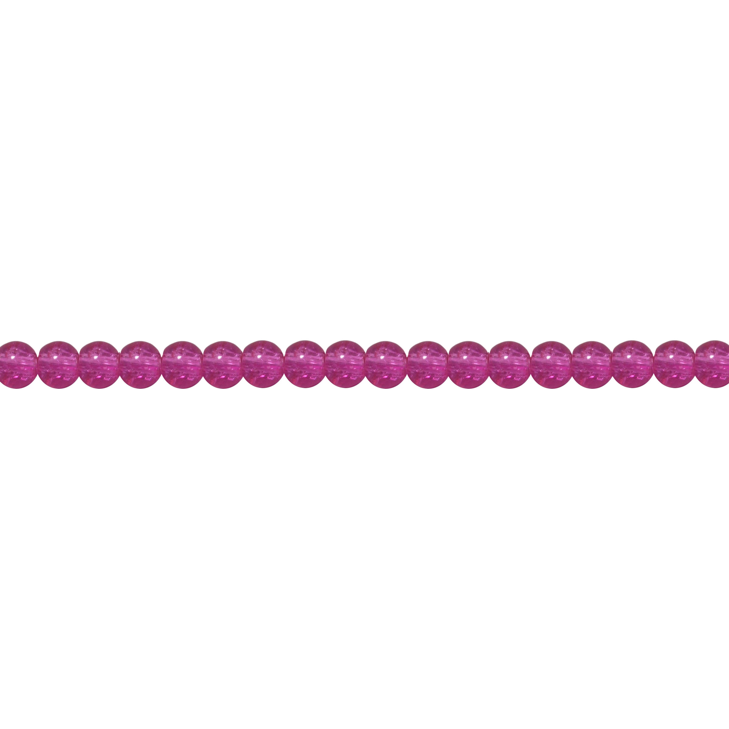 Purple Crackle Crystal Glass 6mm - Round
