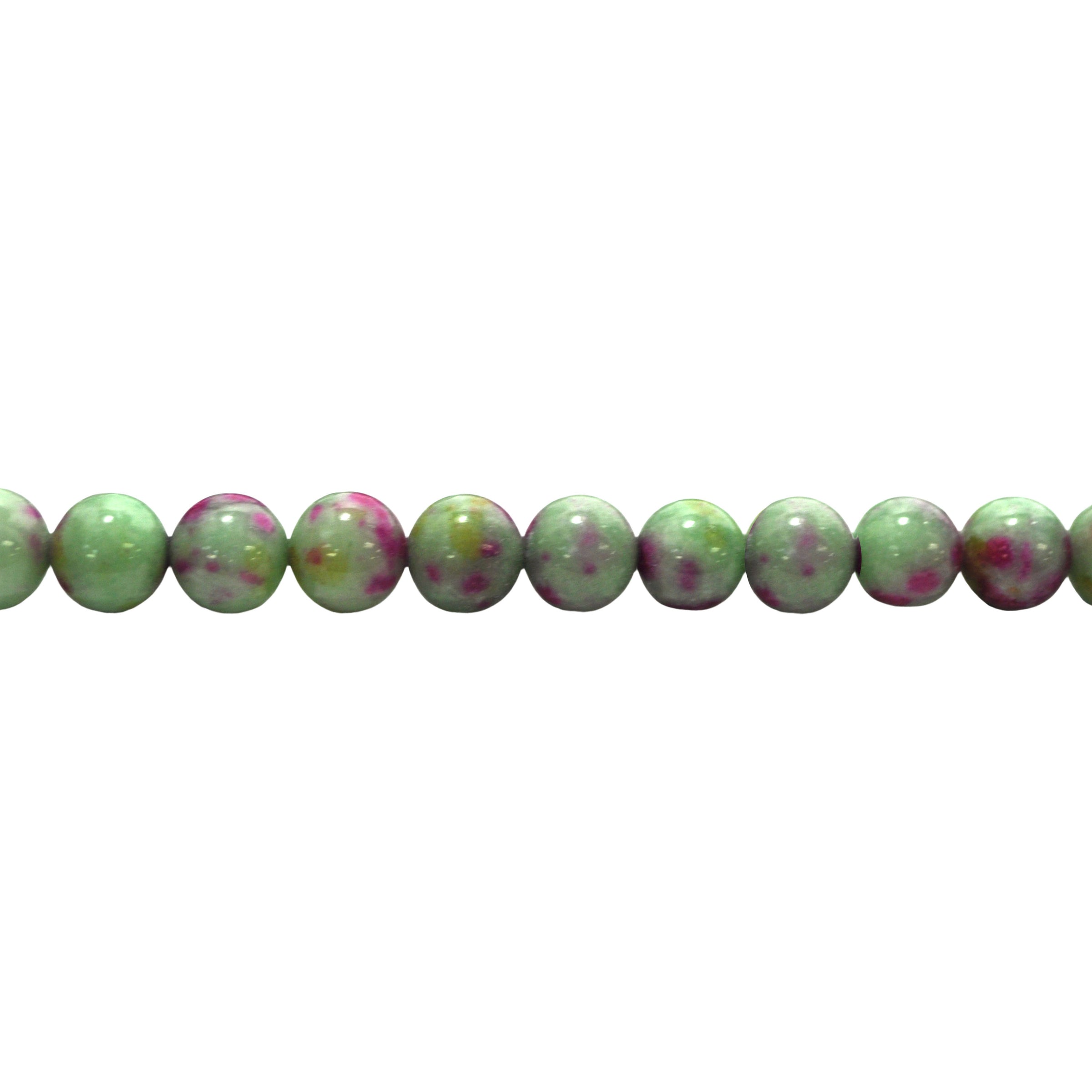 Purple/Green Jam Mashan Jade - Round 12mm