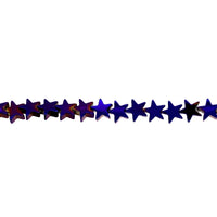 Purple Plated Star Hematite Beads 6mm