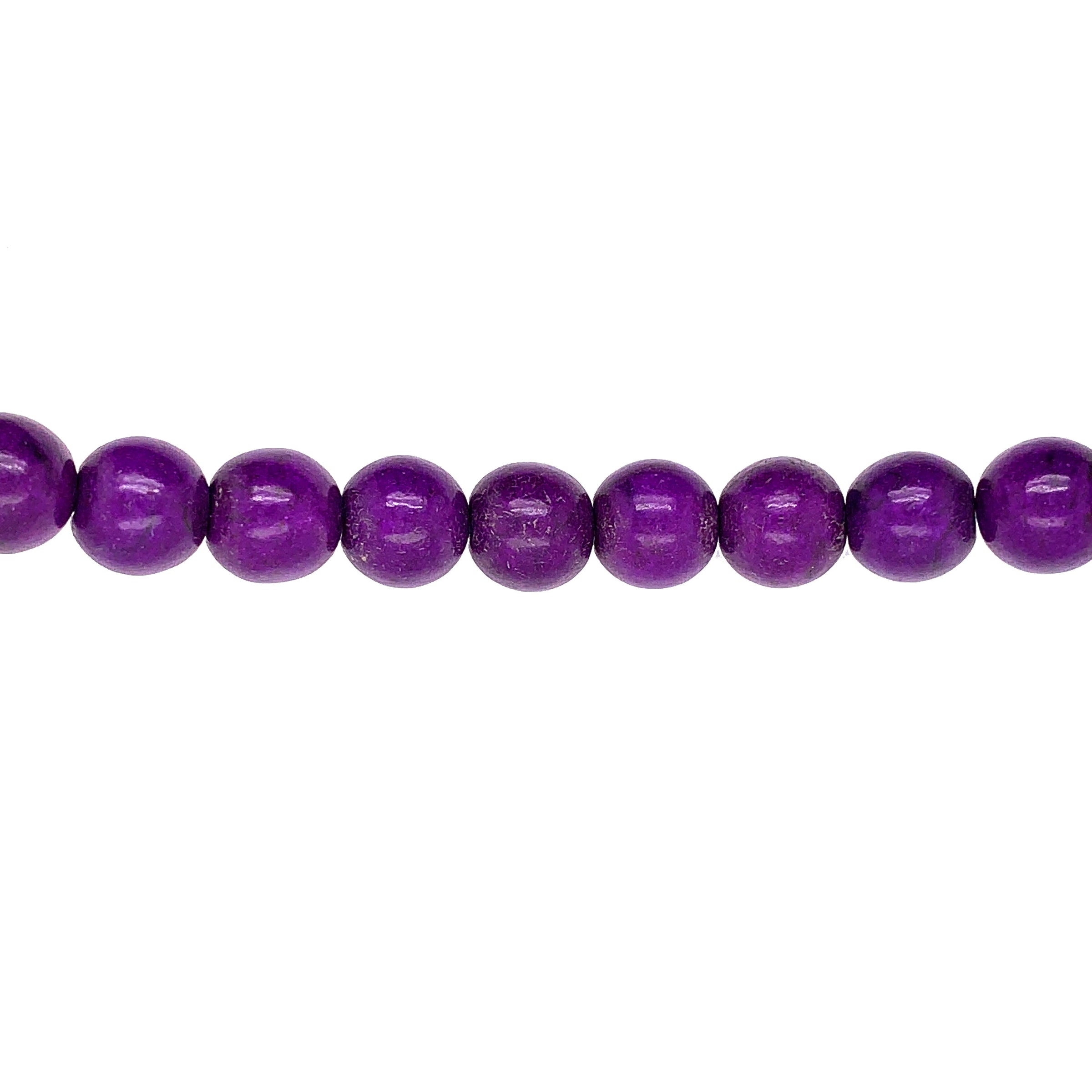 Purple Synthetic Turquoise 10mm - Round