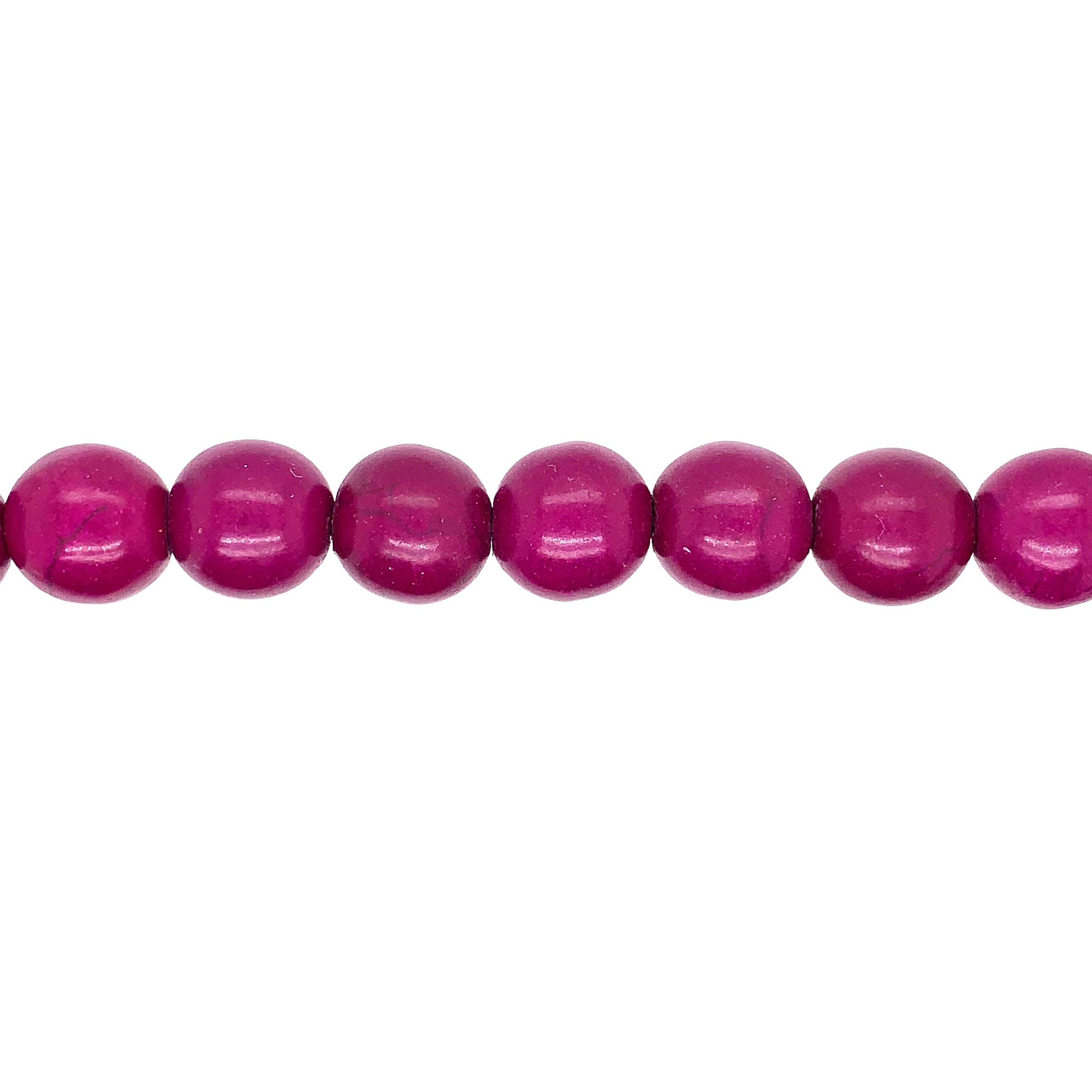Purple Synthetic Turquoise 12mm - Round