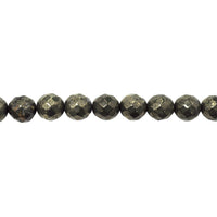 Pyrite Faceted Beads 10mm