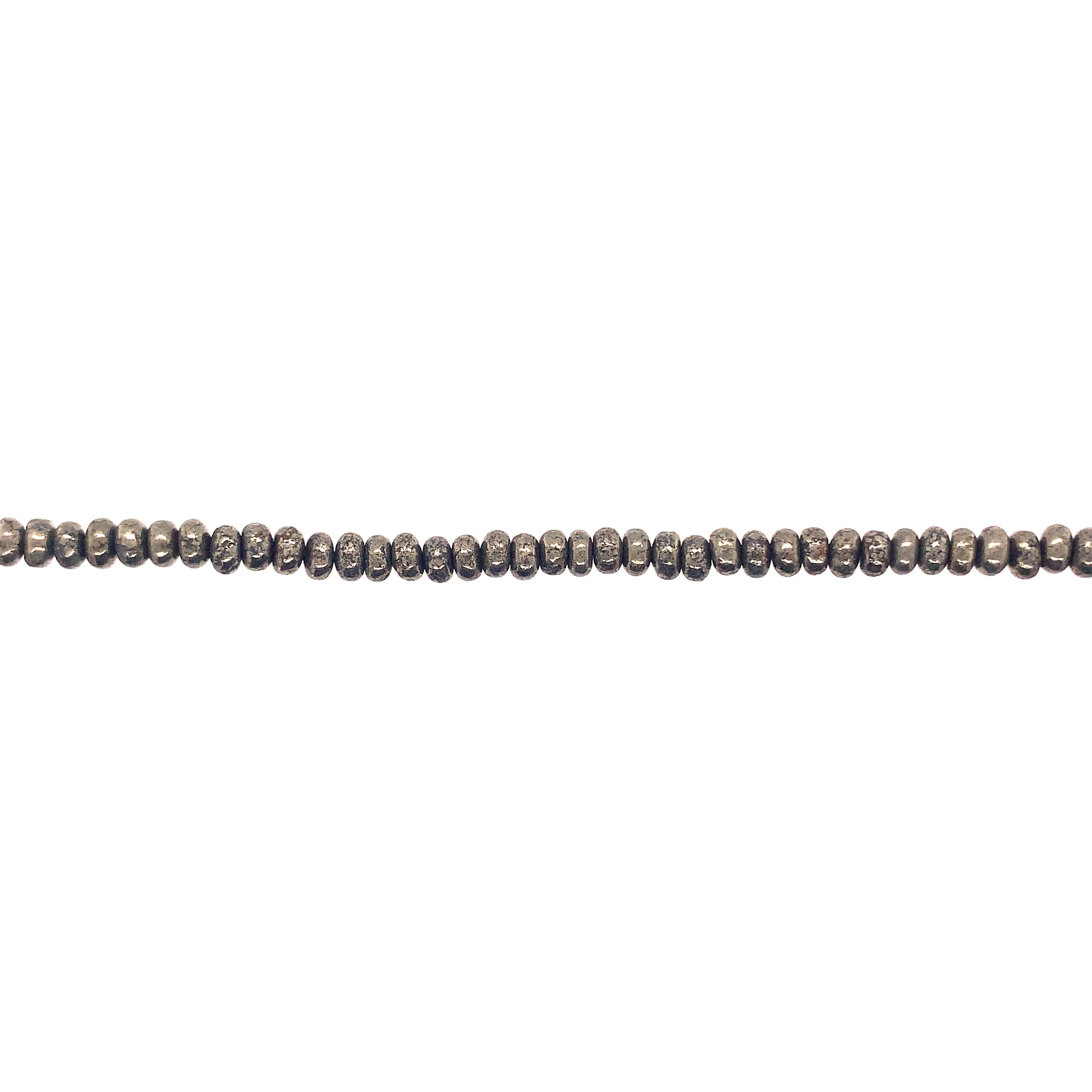 Pyrite Rondelle Beads 4mm