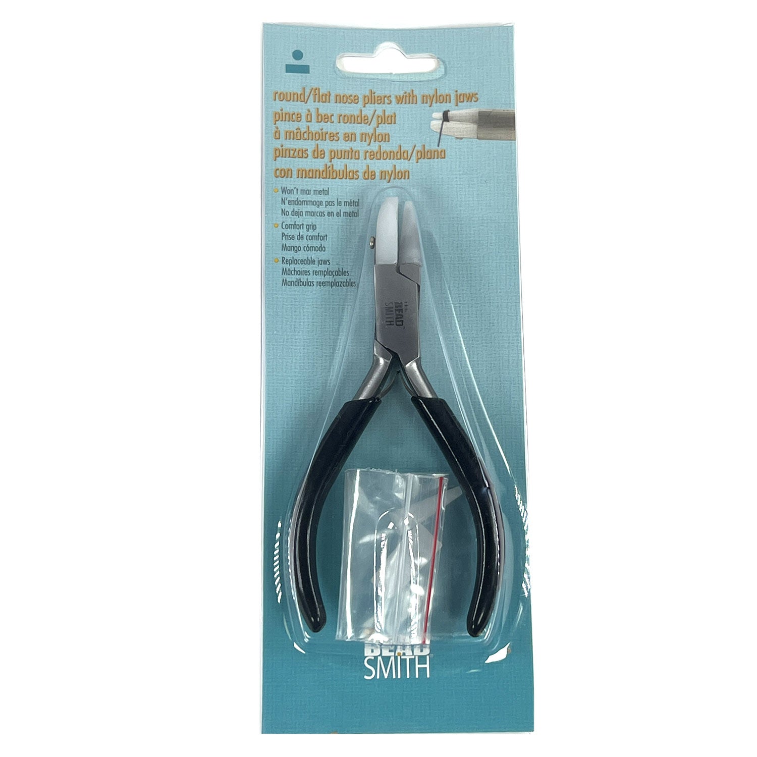 Double Nylon Jaw Round/Flat Nose Plier
