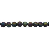  Rainbow Druzy Agate - Round Beads 12mm