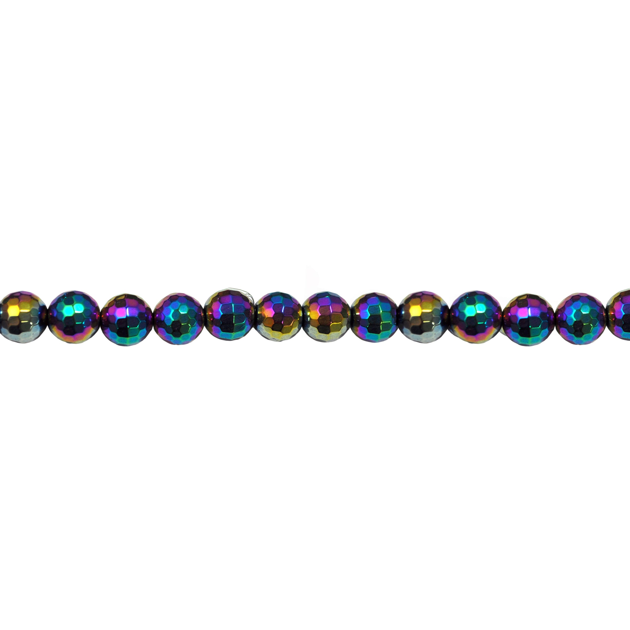 Rainbow Hematite 10mm - Faceted