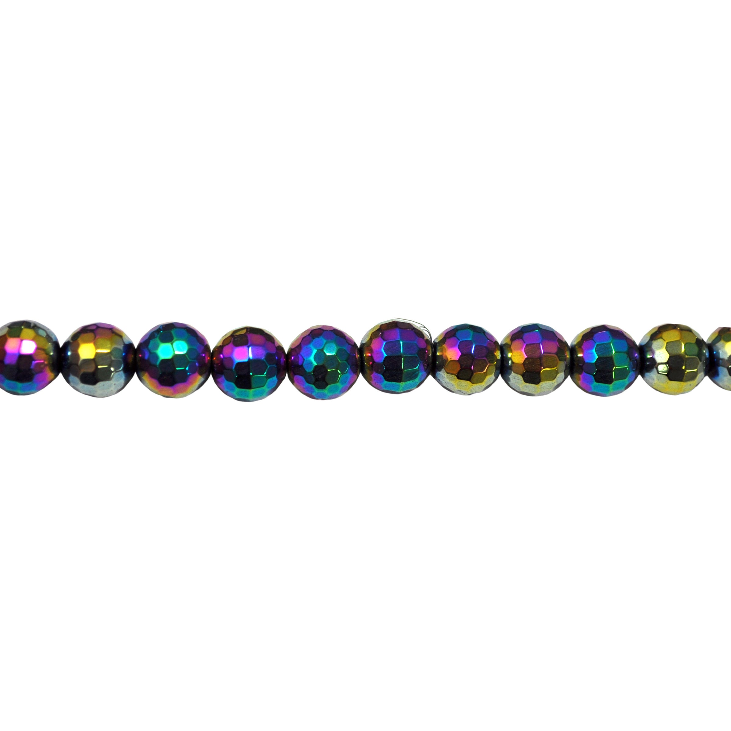 Rainbow Hematite 12mm - Faceted