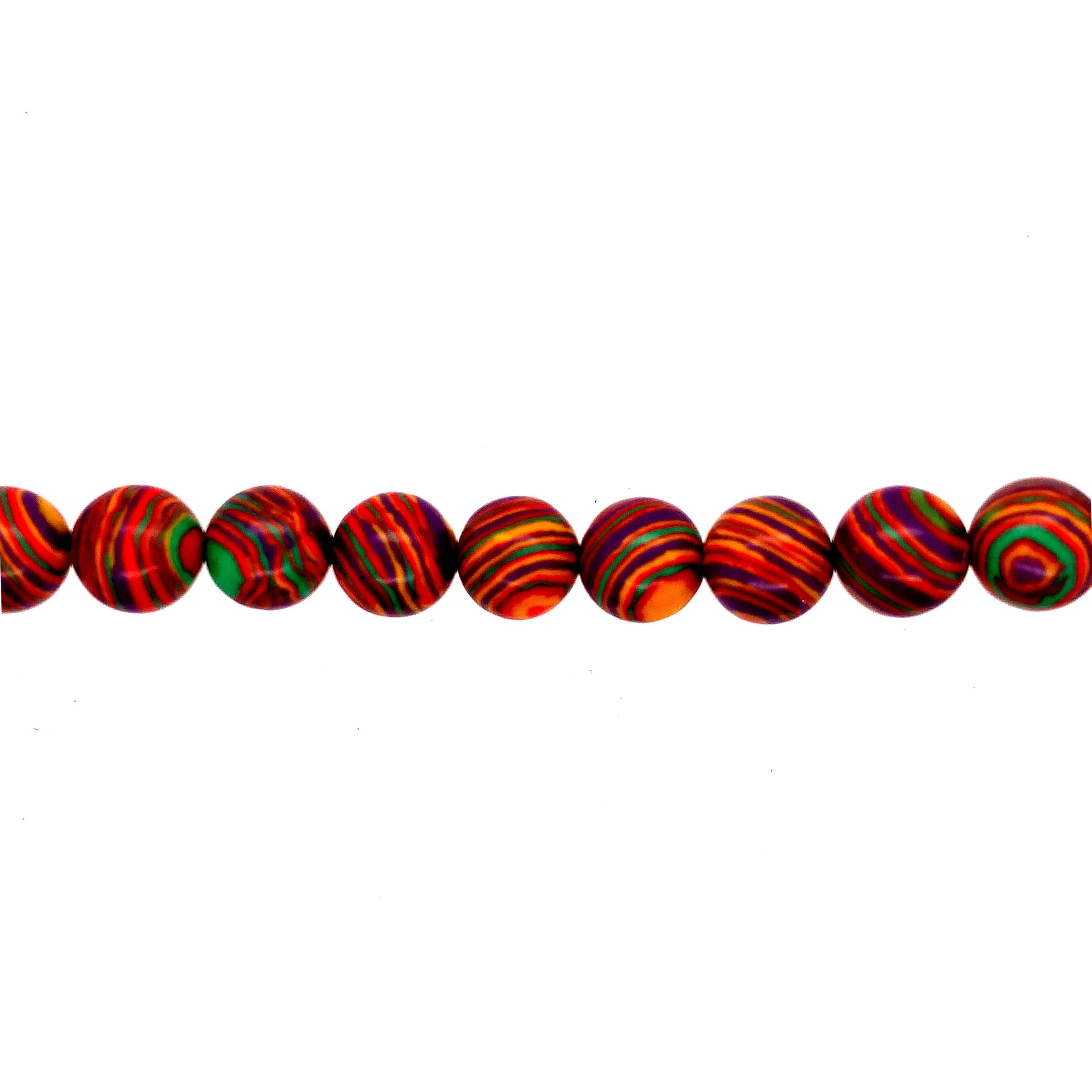 Rainbow Synthetic Turquoise Beads 12mm