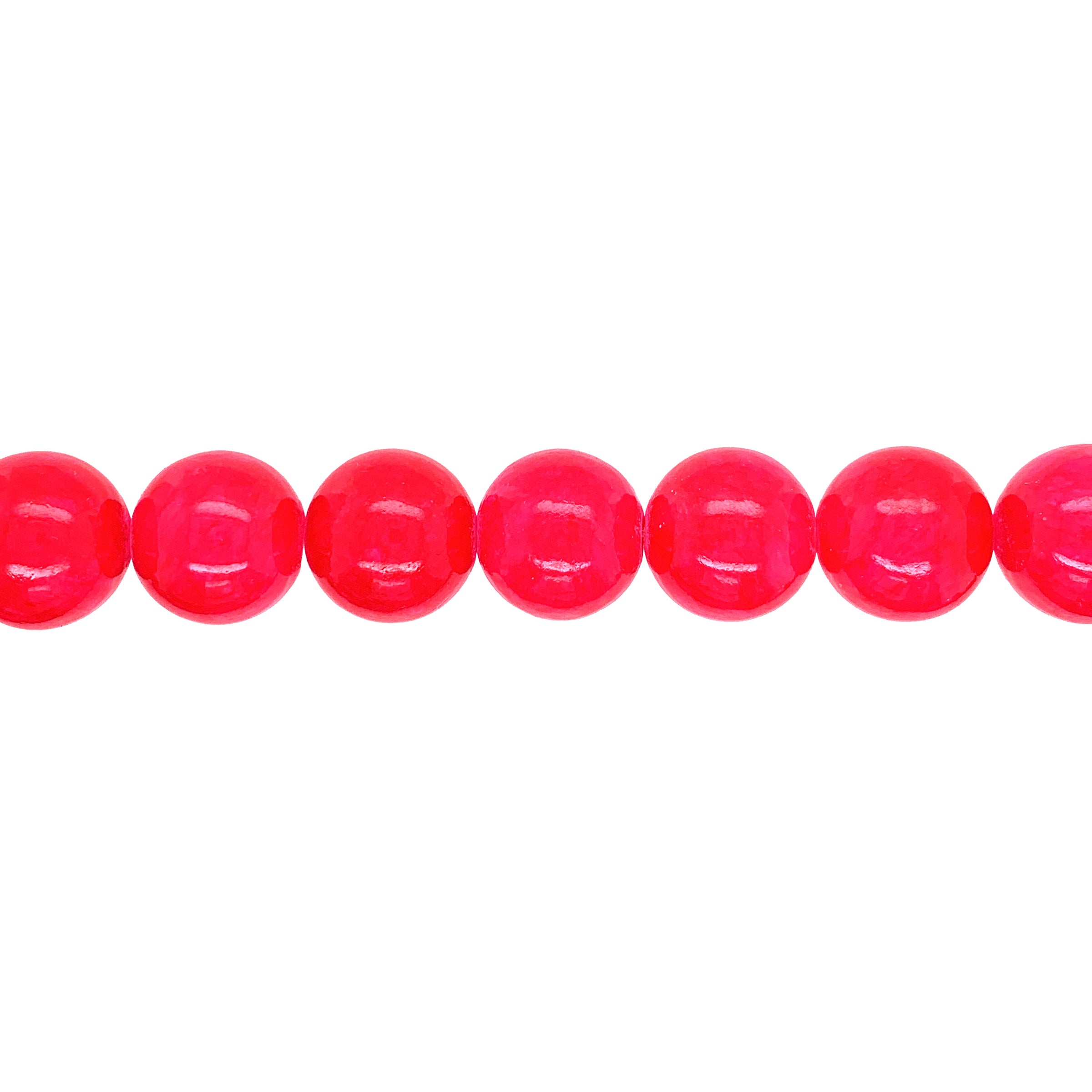 Raspberry Red Jade 14mm - Round