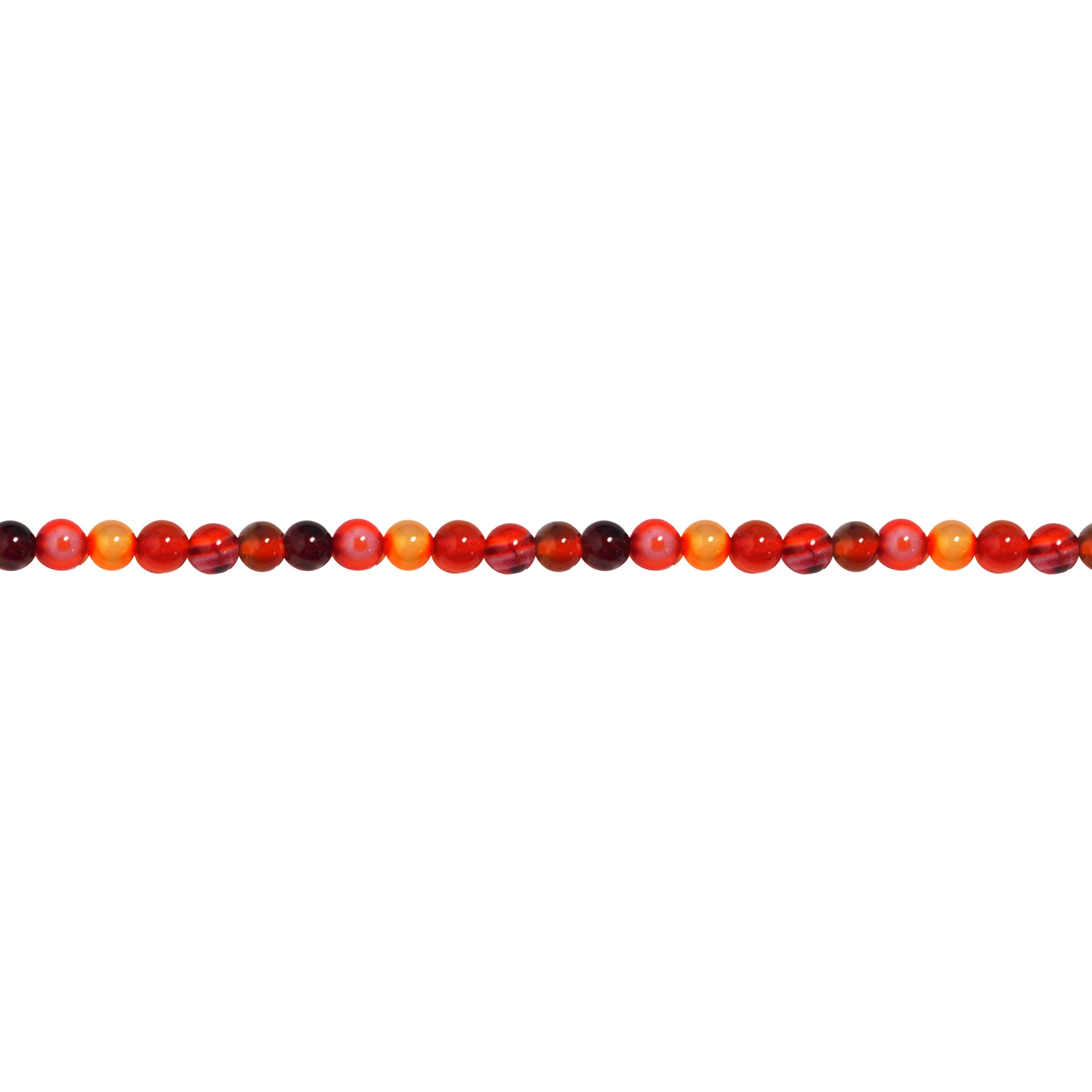 Red Banded Agate 6mm - Round