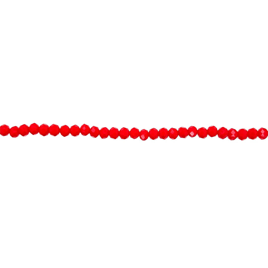 Red Crystal 4mm - Rondelle