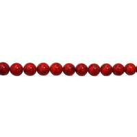 Red Synthetic Turquoise Beads