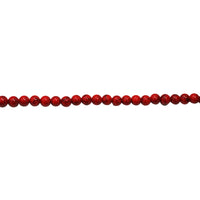 Red Turquoise - Round 6mm